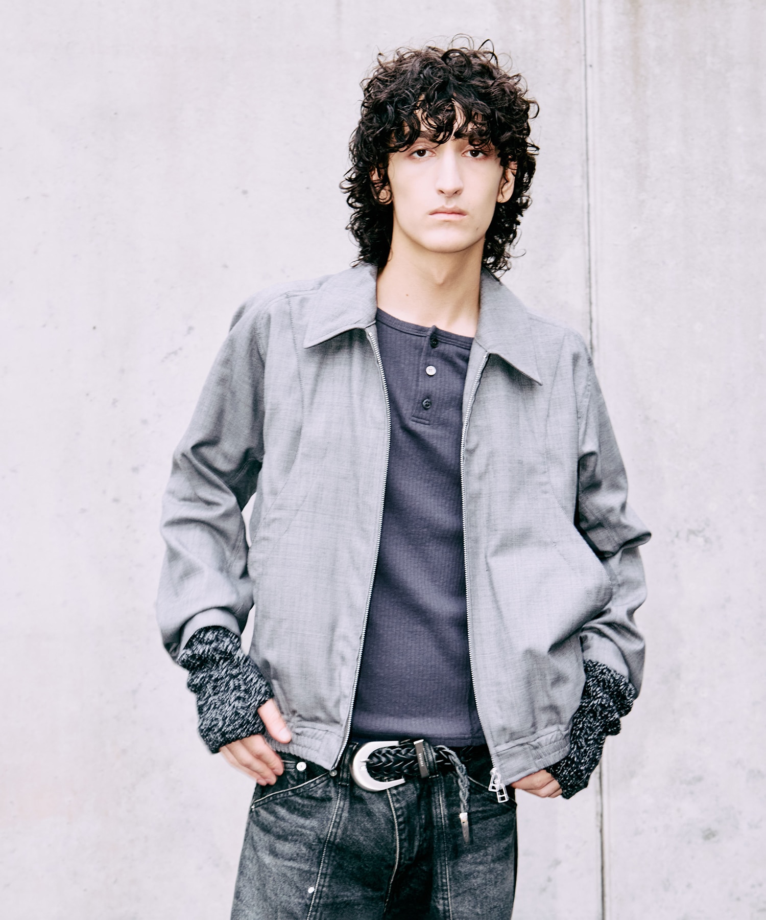 別注 wool utility jacket NVRFRGT