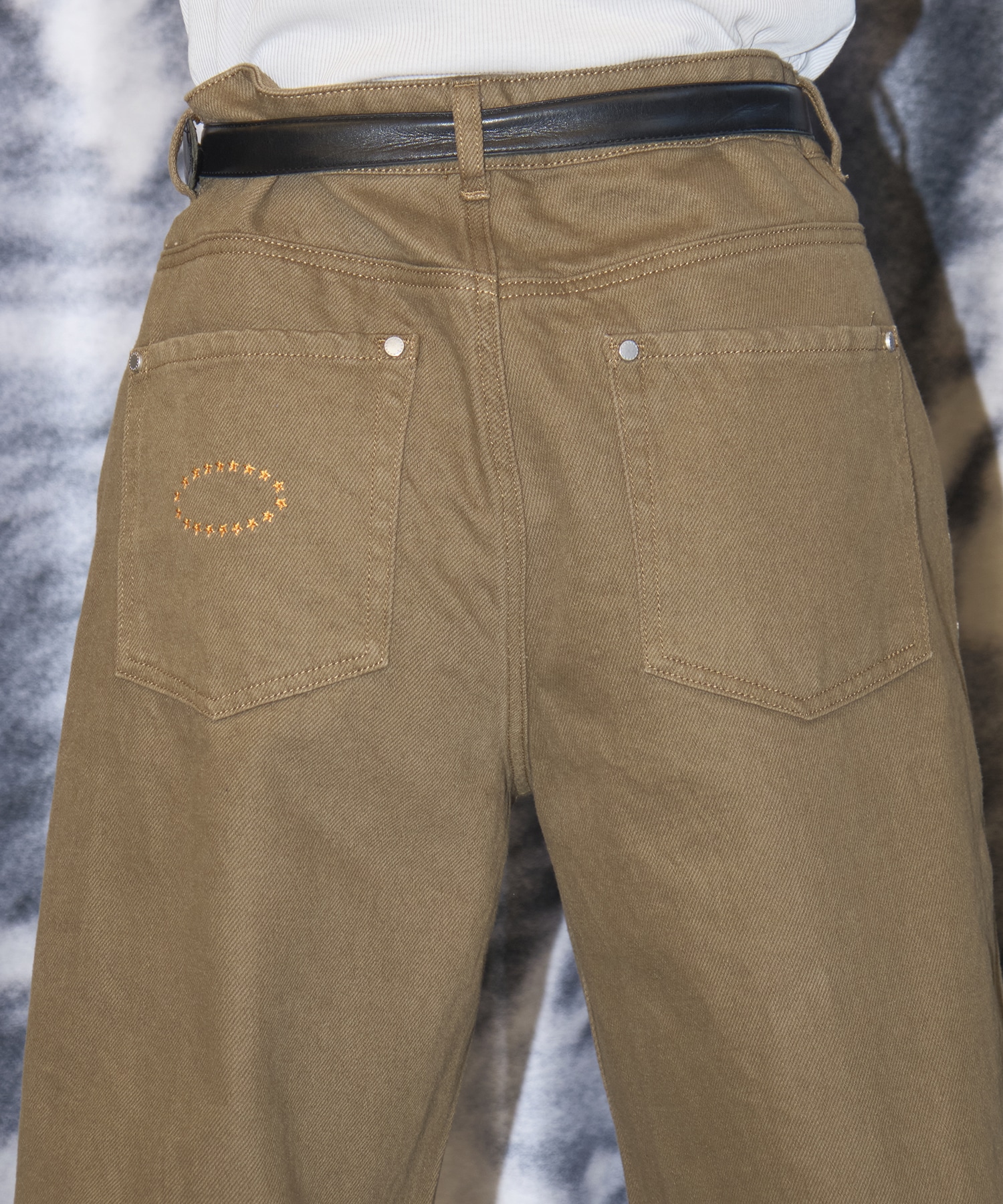 SUPER BAGGY STUDDED PANTS AFB