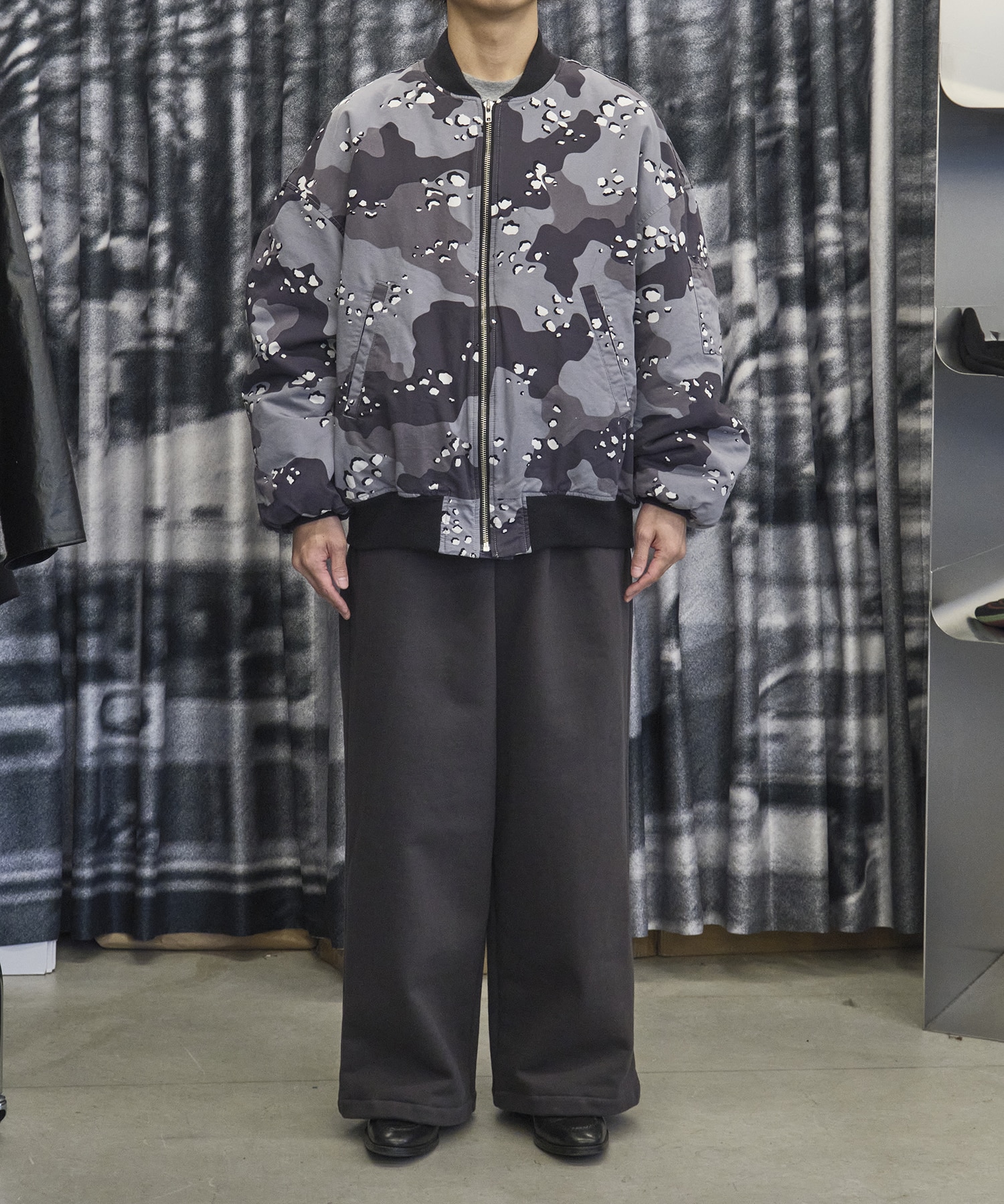 Camouflage Padded Bomber Jacket COOTIE PRODUCTIONS