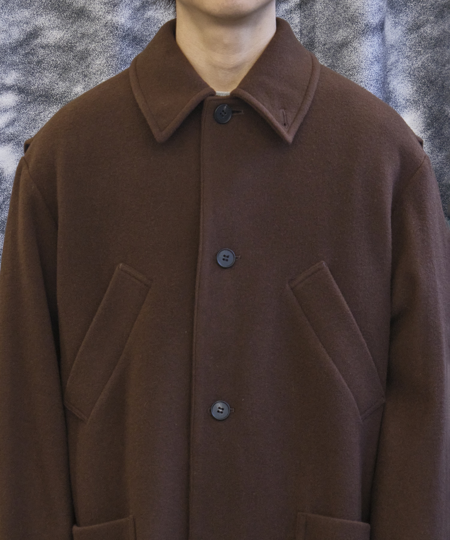 Bal Collar Wool Coat × CONZ MATSUFUJI