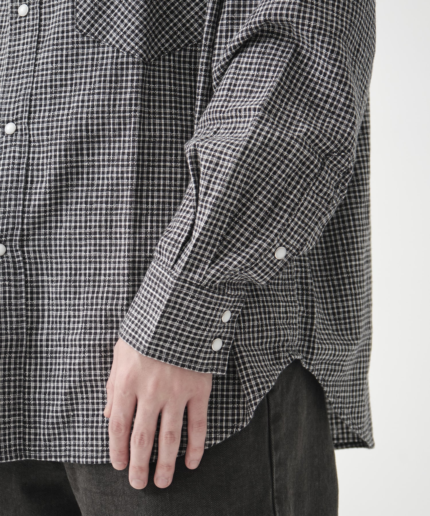 Dobby Gingham Check L/S Western Shirt COOTIE PRODUCTIONS