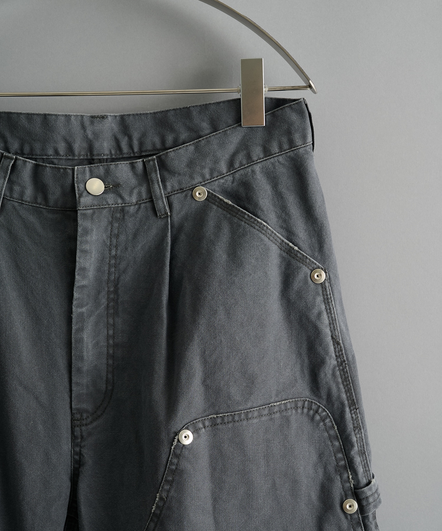 duck double knee curved leg pants CONZ
