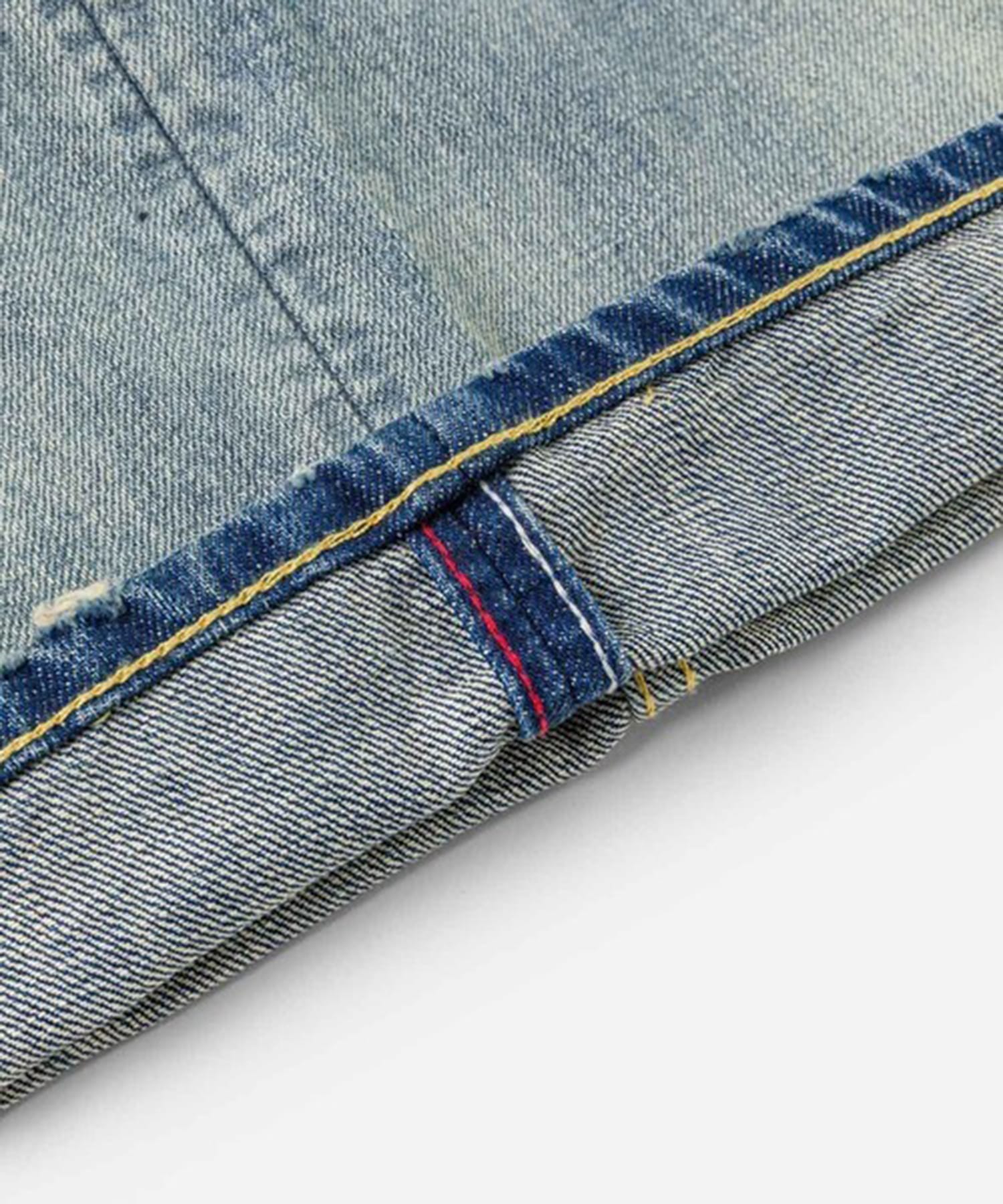 EJ 5P DISTRESSED JEANS EVISU