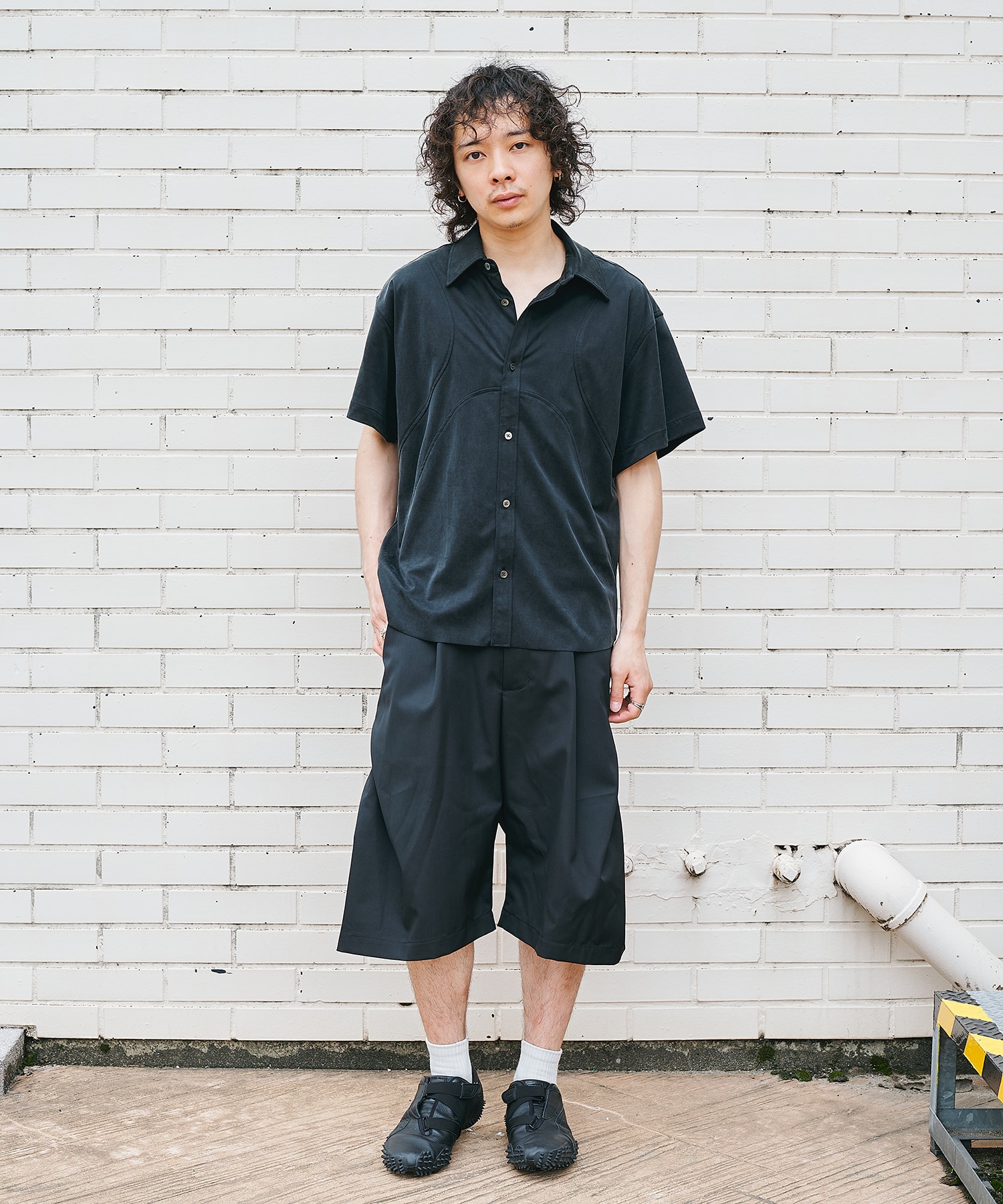 panel short sleeve shirt CONZ