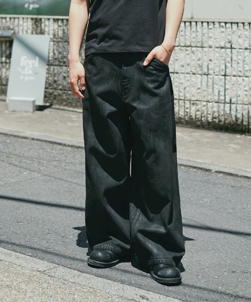 別注Black Denim Back Adjust PT/hand Painted Nomat