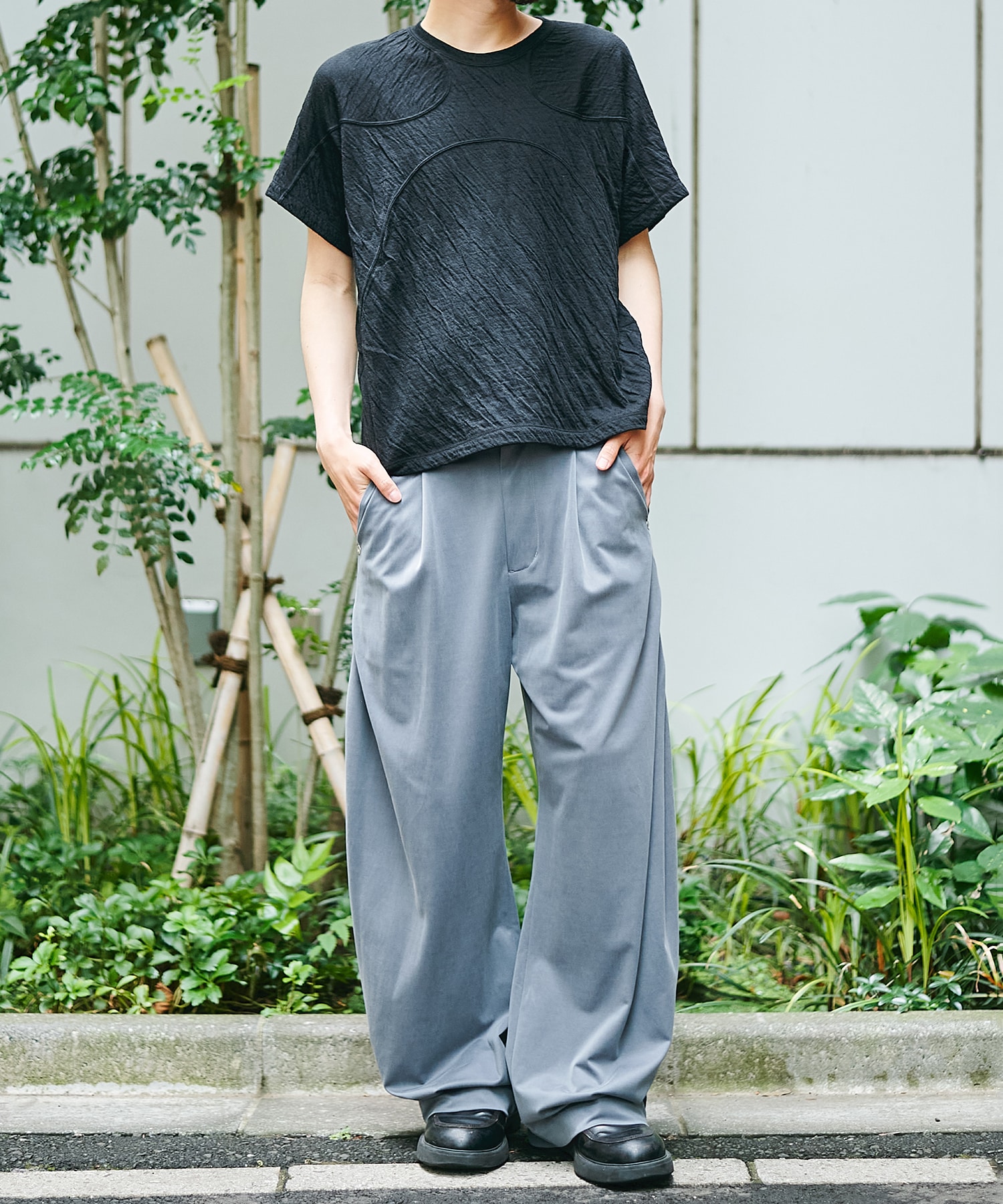 curve leg trousers cupra jersey CONZ