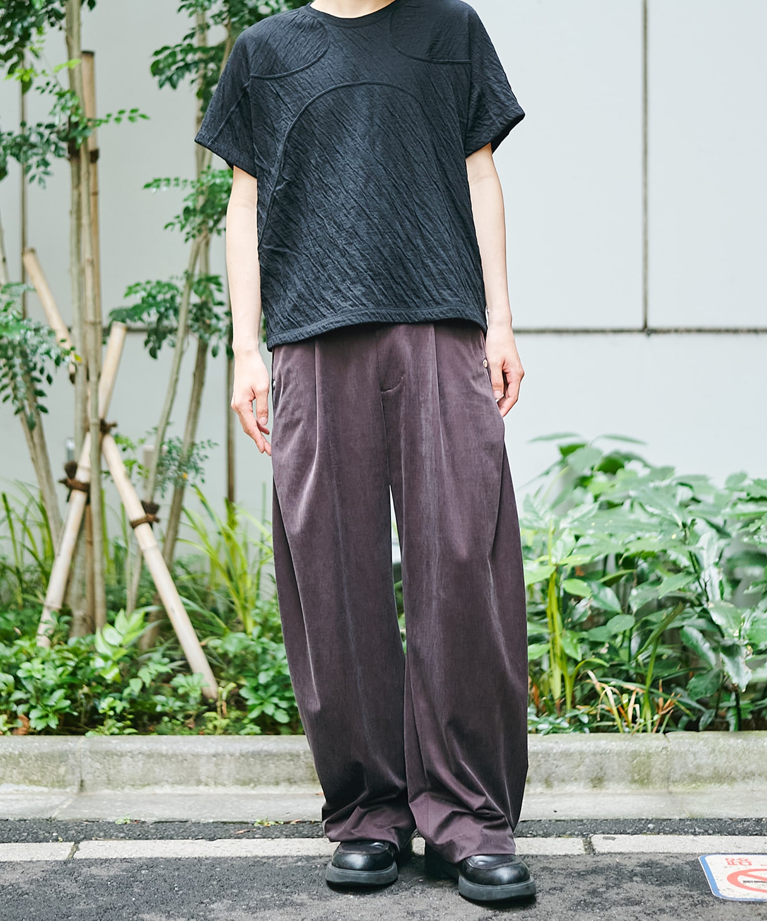 curve leg trousers cupra jersey CONZ