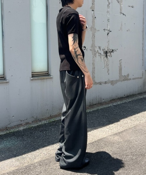 double pleated wide leg trousers CONZ
