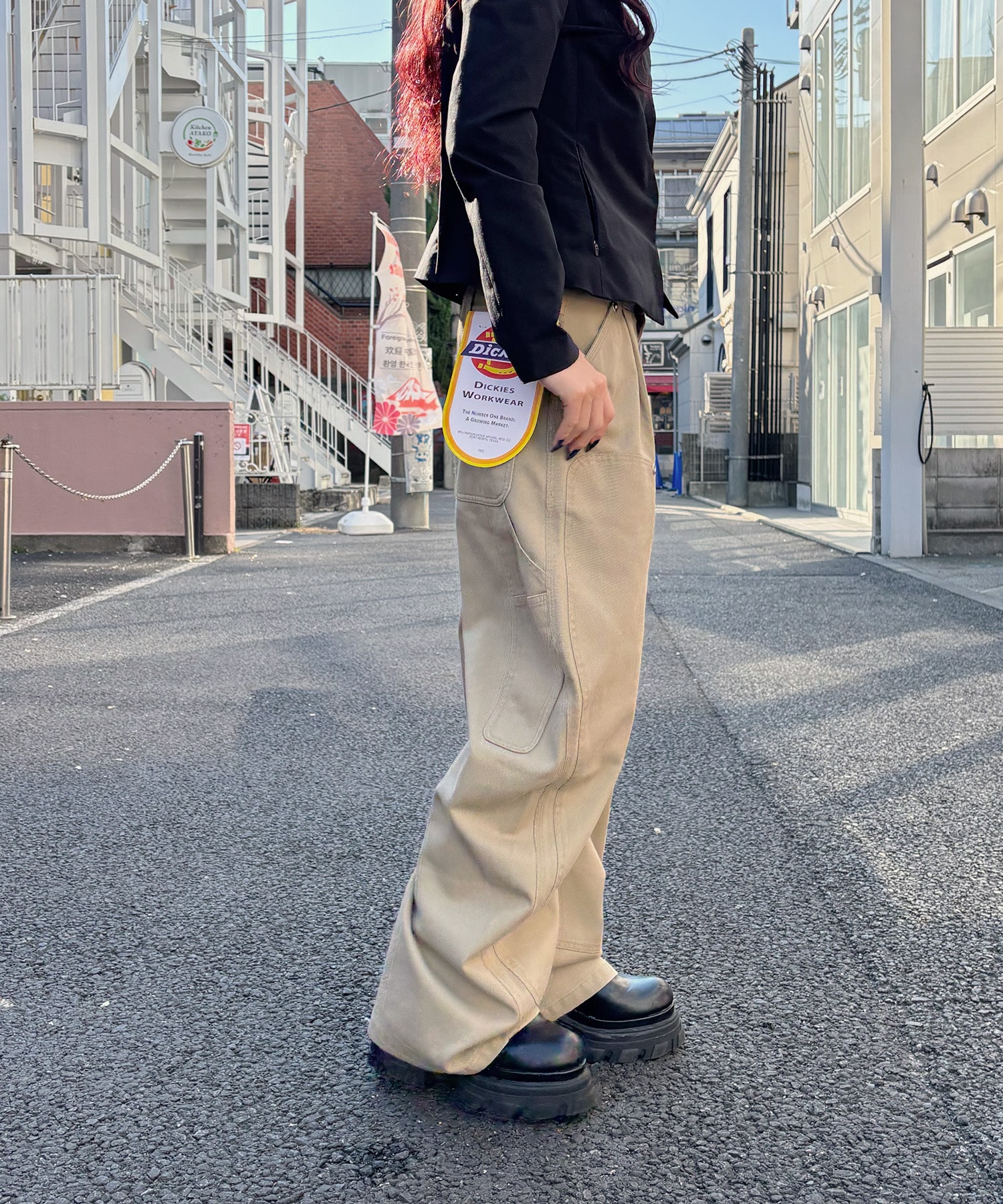 Dickies×CONZ DOUBLE KNEE CURVED LEG PANTS CONZ