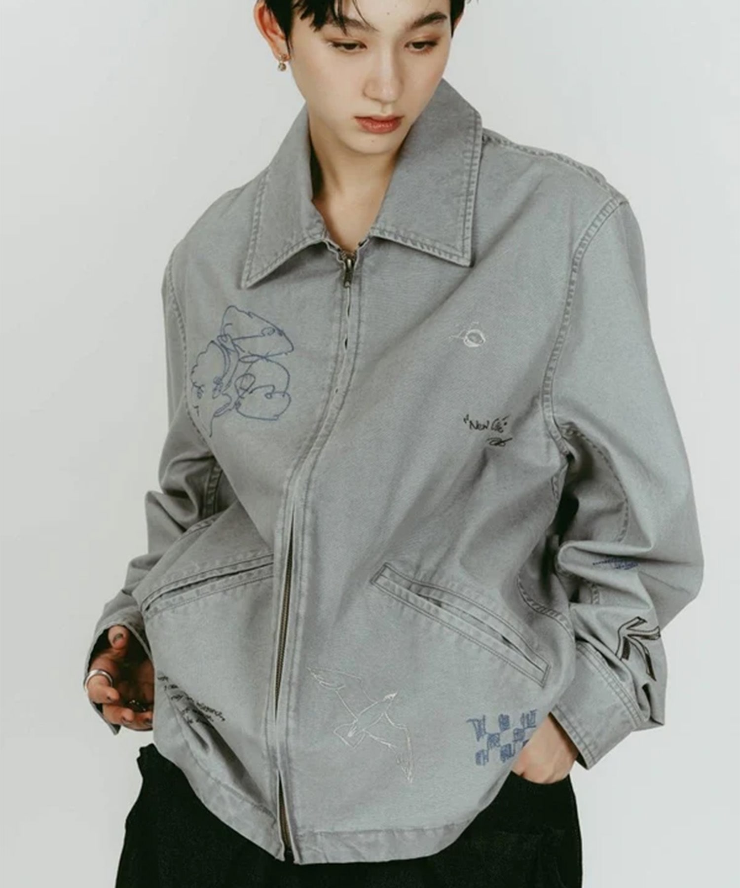 embroidered jacket(unisex) Knuth Marf