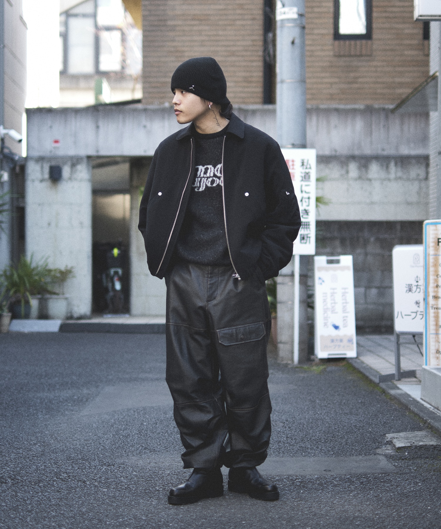 ショートボンバージャケット CONZ