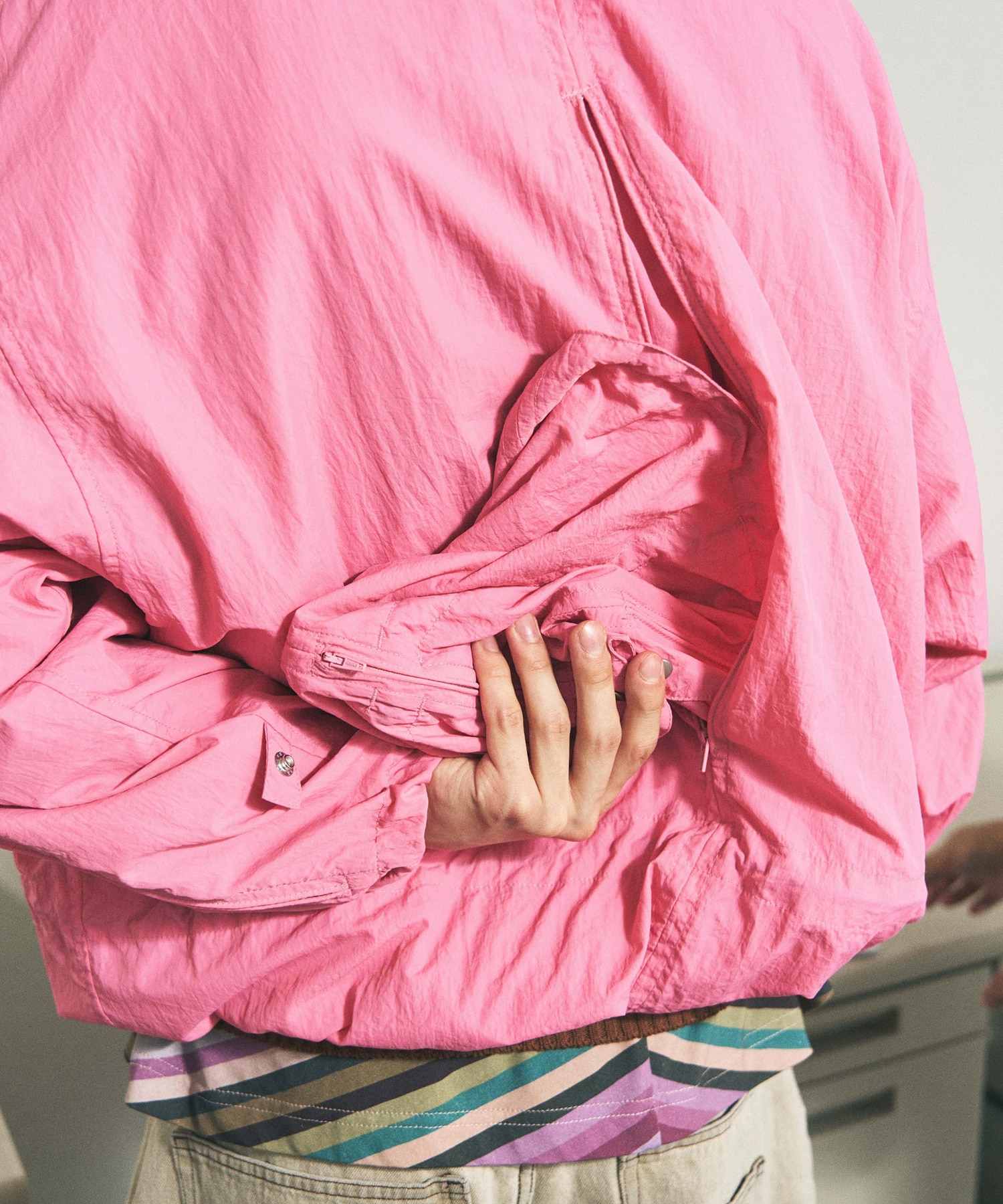 CRUSHED NYLON FULL PACK JACKET PHINGERIN