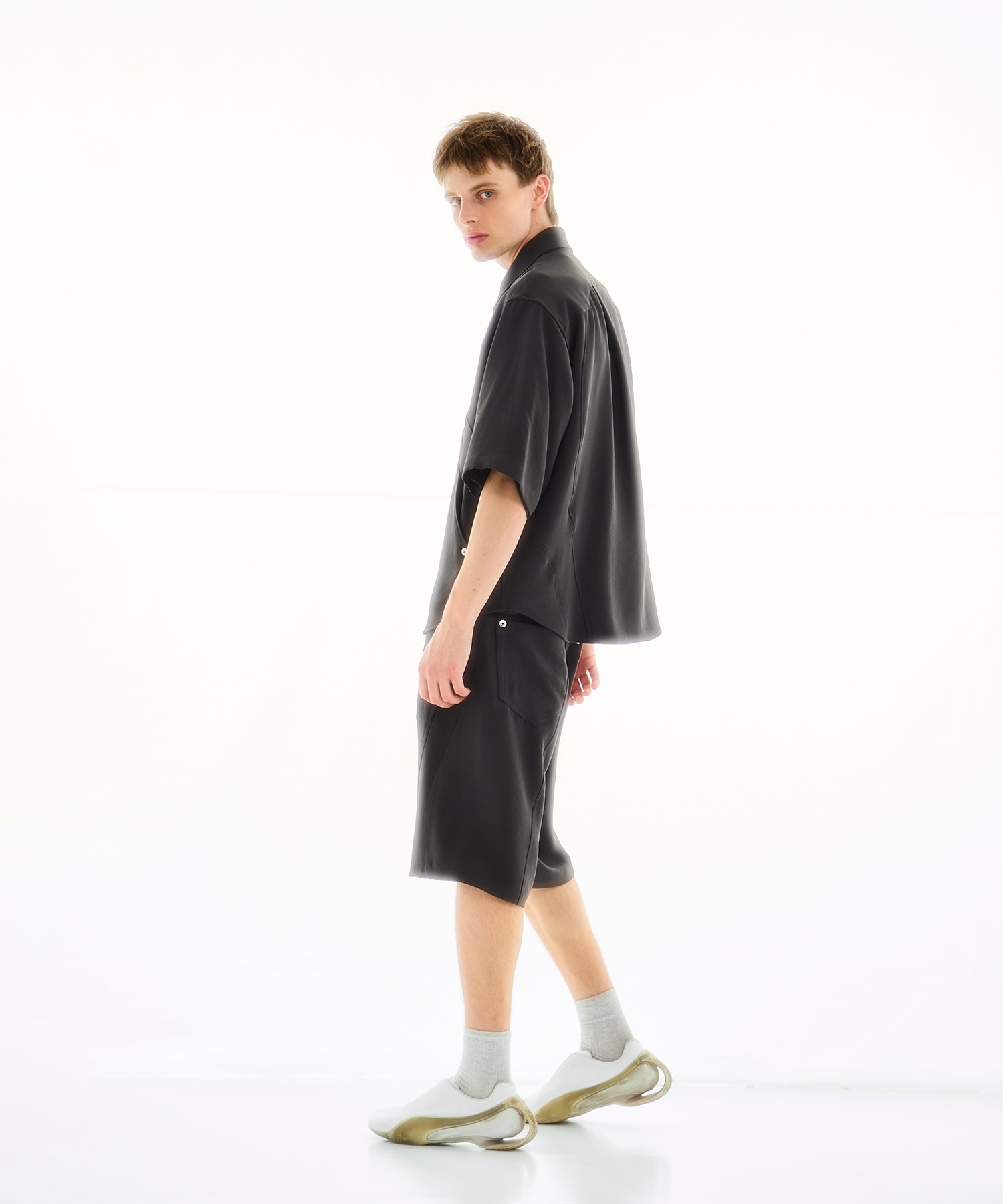 PANEL OVER ZIP SS SHIRT CONZ