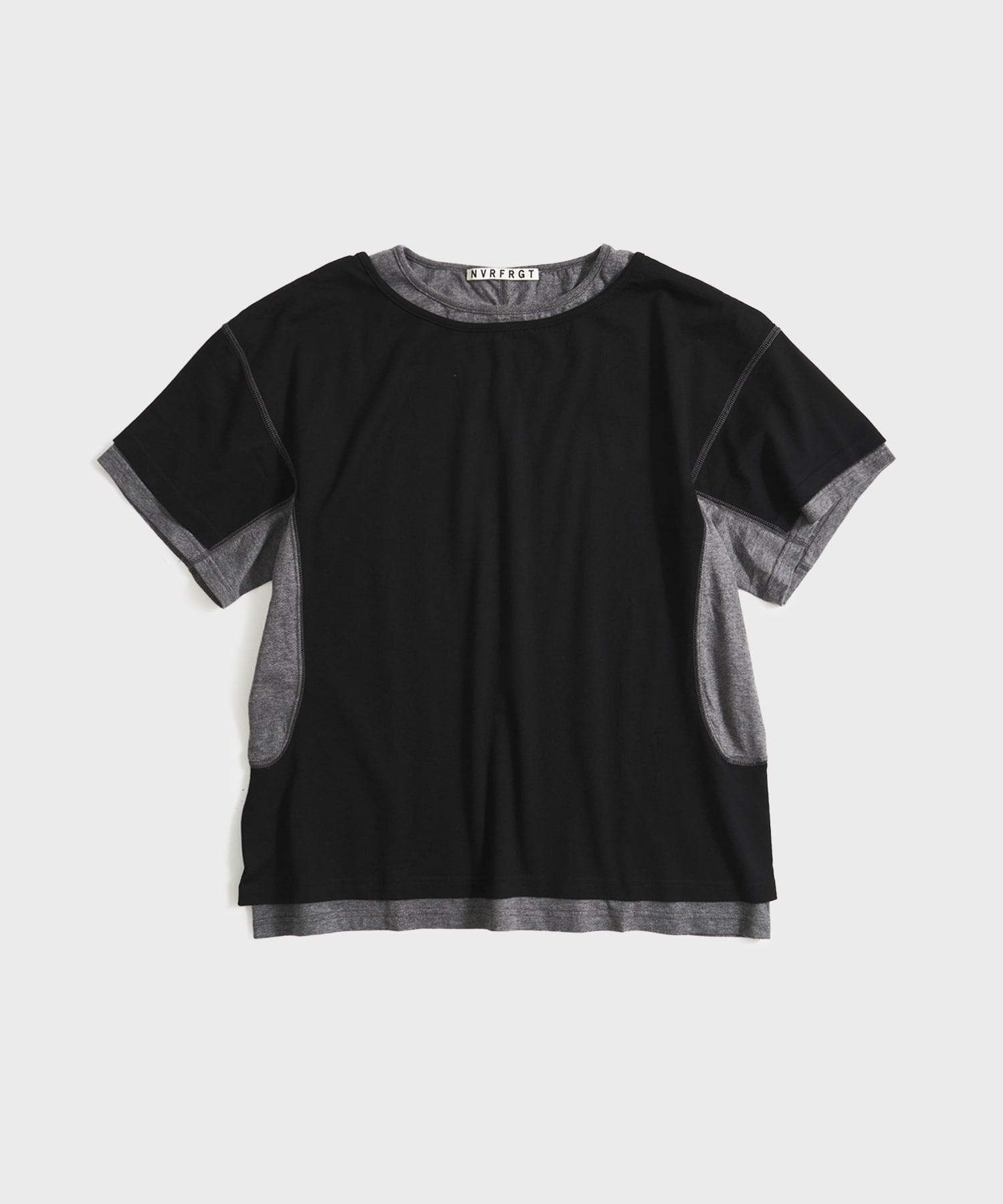 別注 LAYERD SHORT SLEEVE T-SHIRT NVRFRGT
