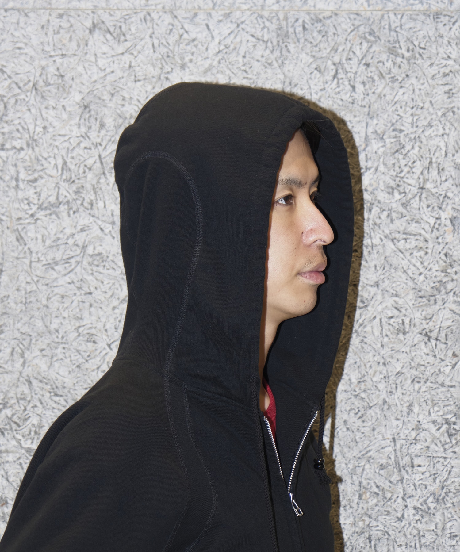 PANELLED ZIP UP HOODIE NVRFRGT