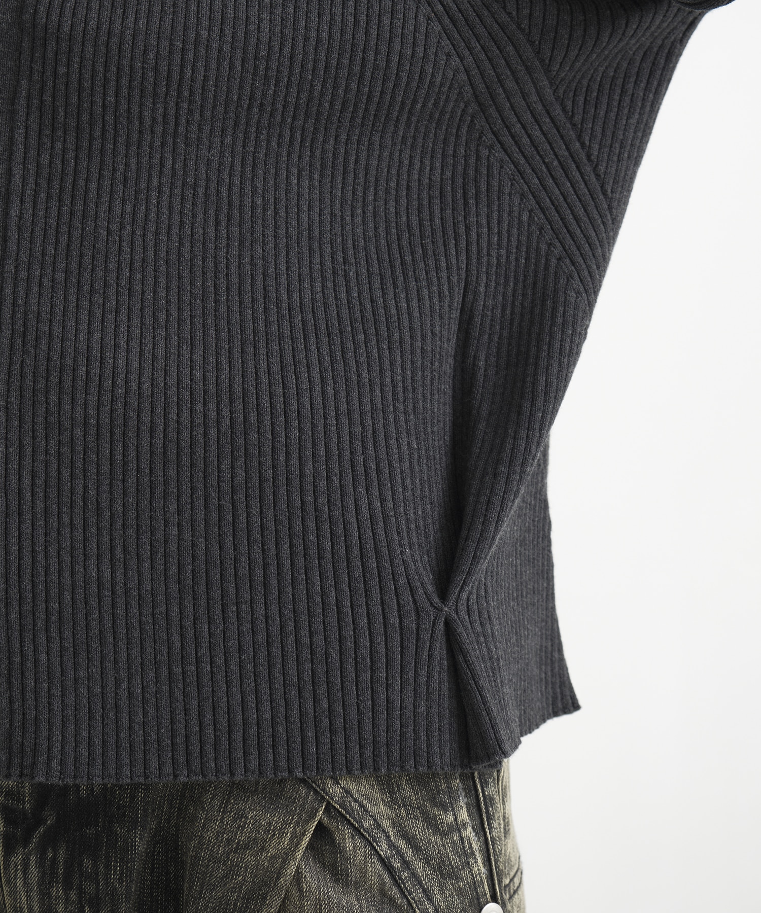 RIB OVER SIZE CARDIGAN CONZ