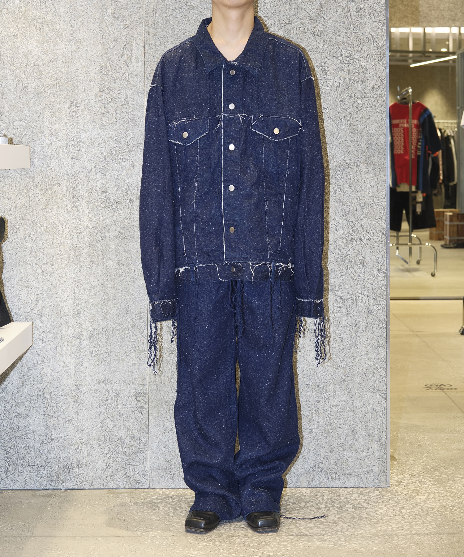 SILK DENIM PANTS(1 BLUE): Midorikawa: MENS｜CONZ ONLINE STORE