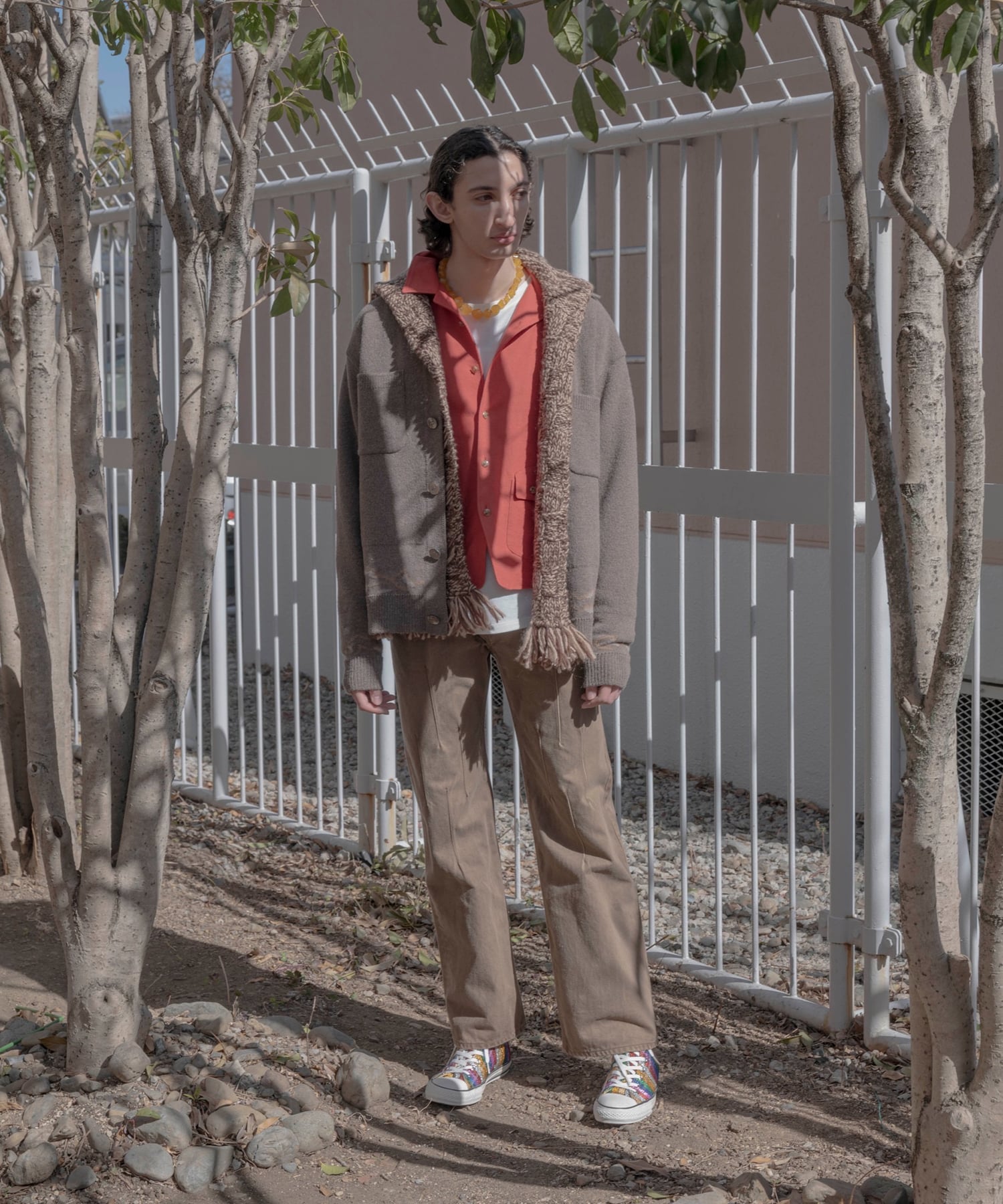 GEOMETRY DENIM PANTS STEAF
