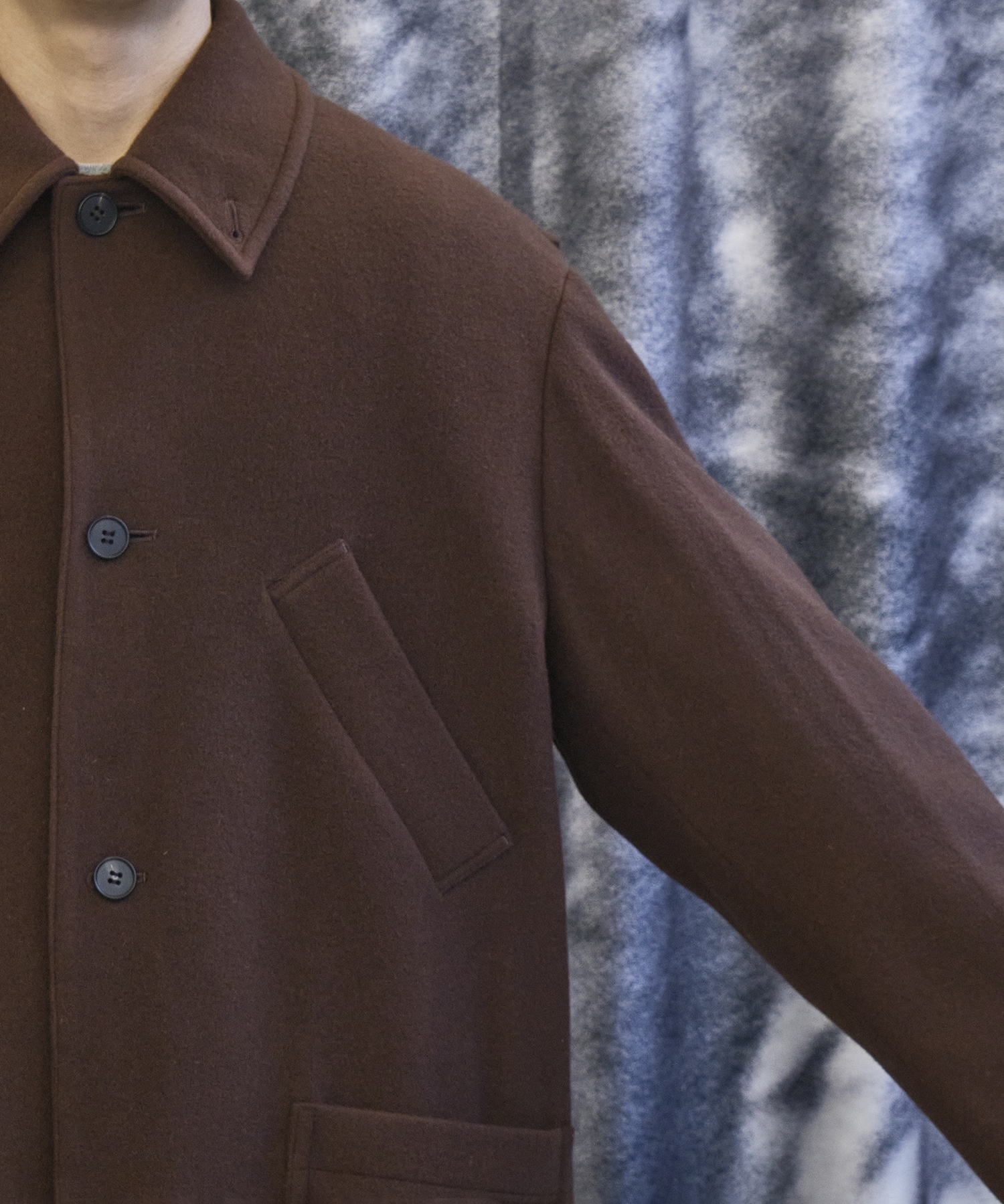 Bal Collar Wool Coat × CONZ MATSUFUJI