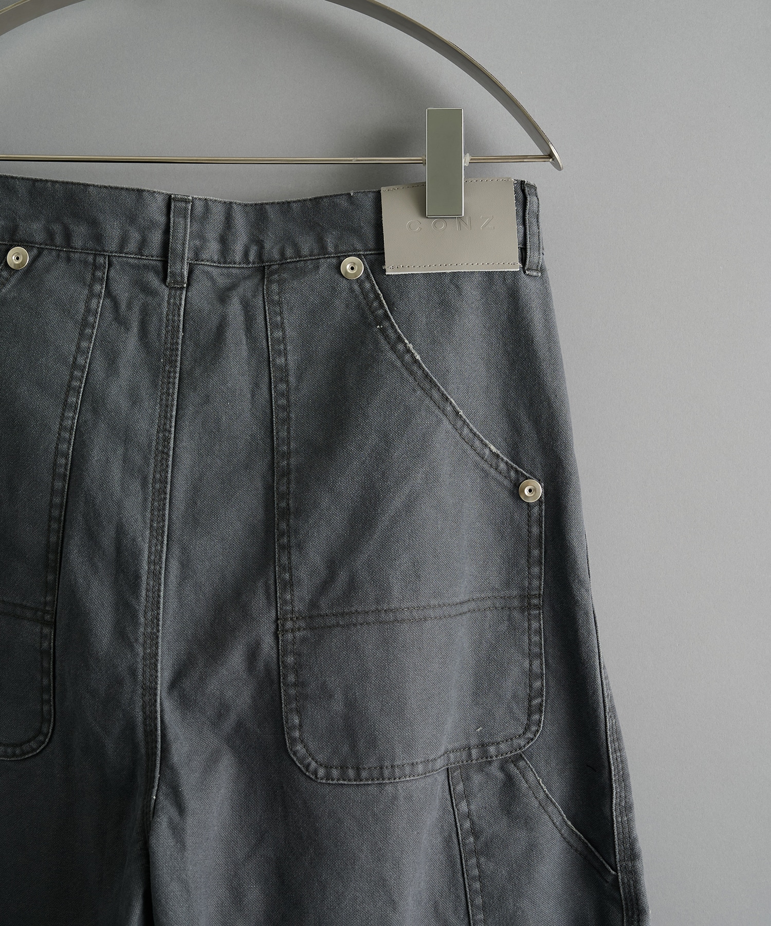 duck double knee curved leg pants CONZ