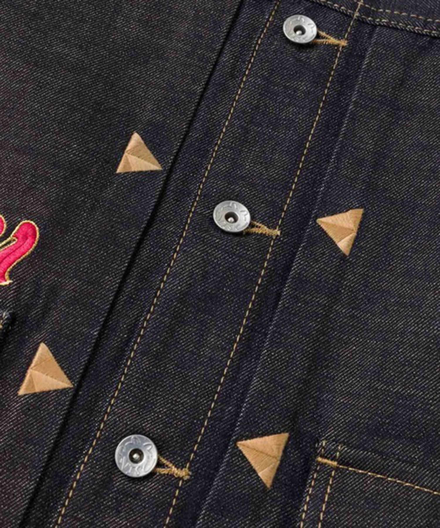 EVISU MIJ TIGER PRESHRUNK DENIM JACKET EVISU