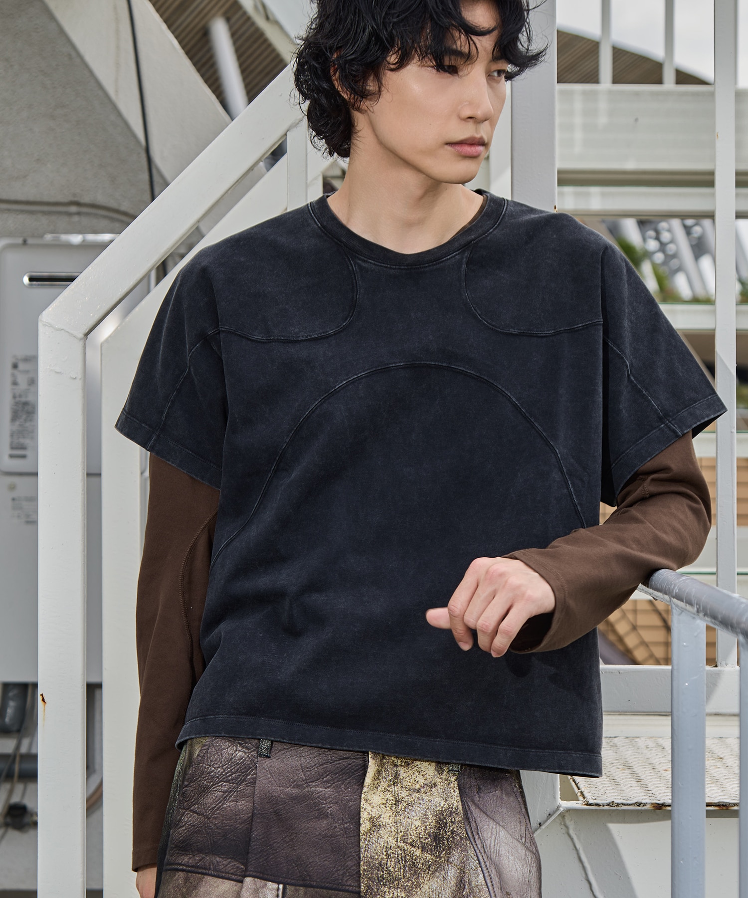 panel short sleeve tee CONZ
