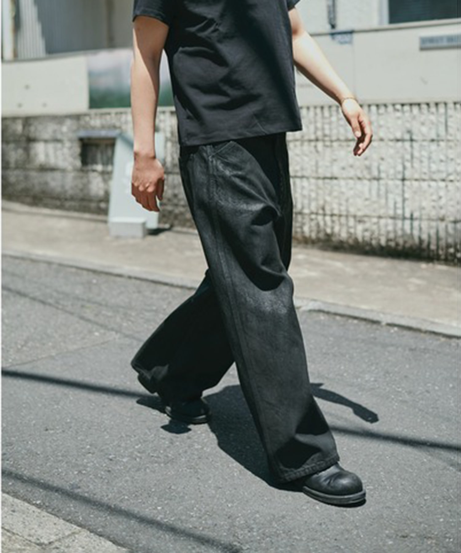 別注Black Denim Back Adjust PT/hand Painted Nomat
