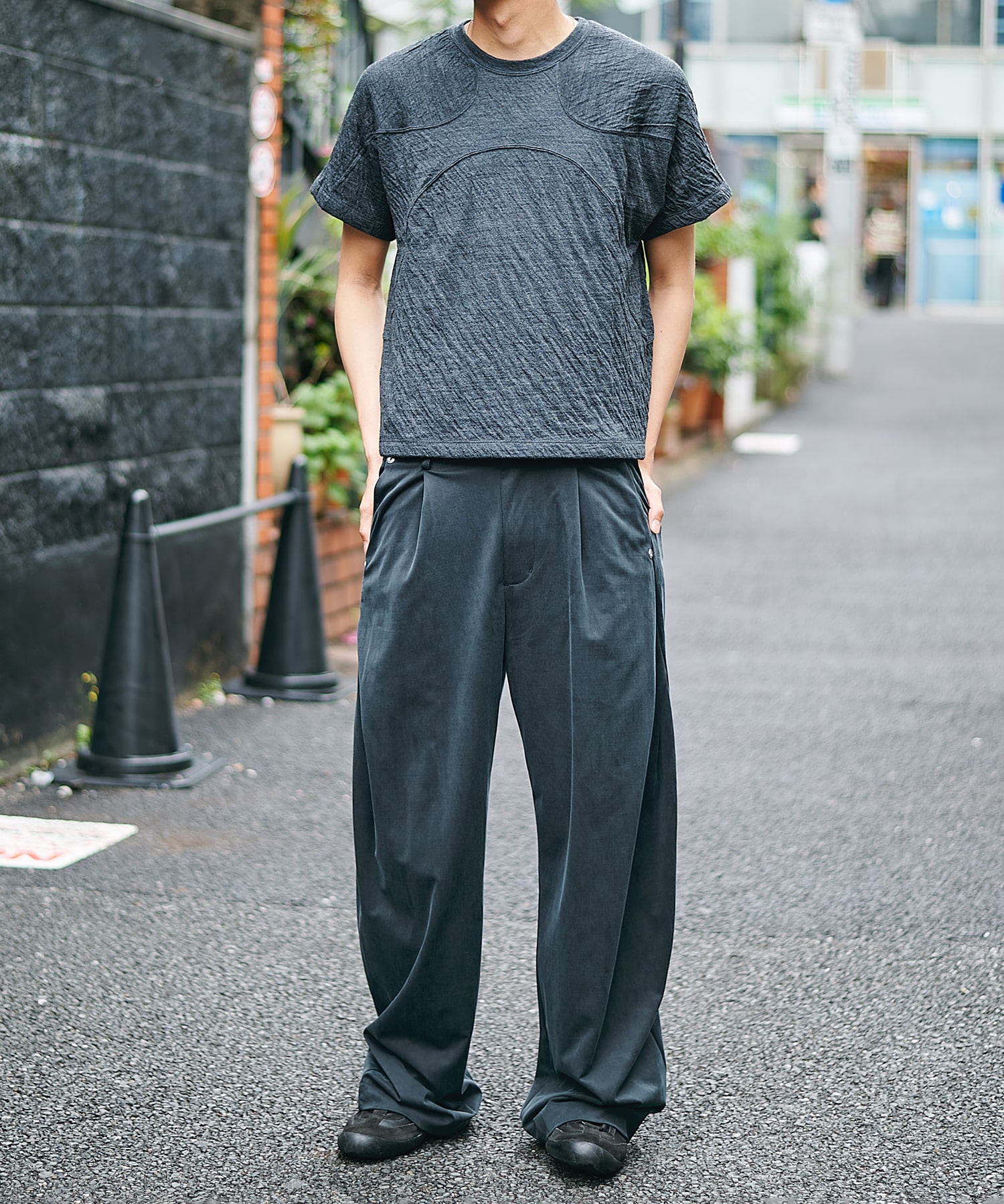 curve leg trousers cupra jersey CONZ