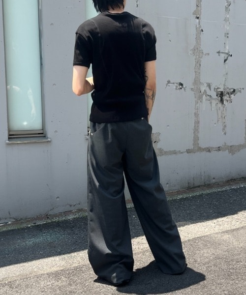double pleated wide leg trousers CONZ