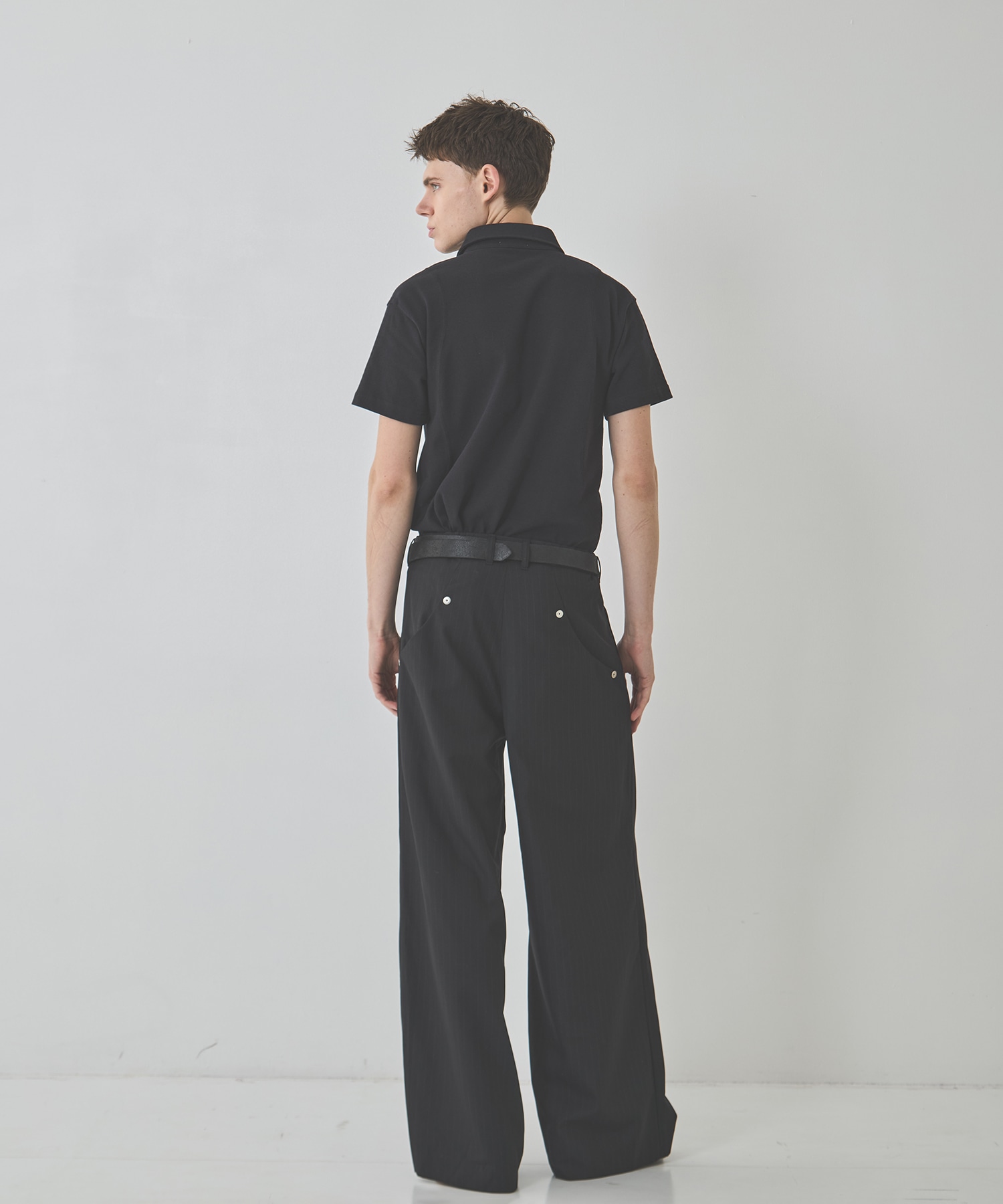 double pleated wide leg trousers CONZ