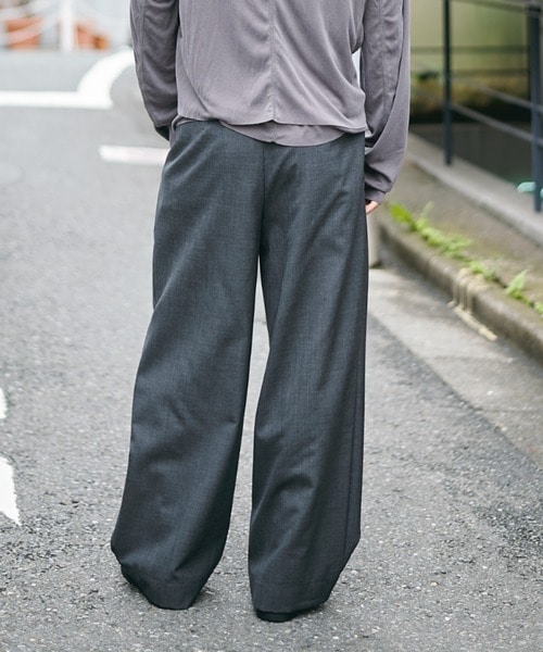 別注DOUBLE PLEATED WIDE TROUSERS MARKAWARE/marka