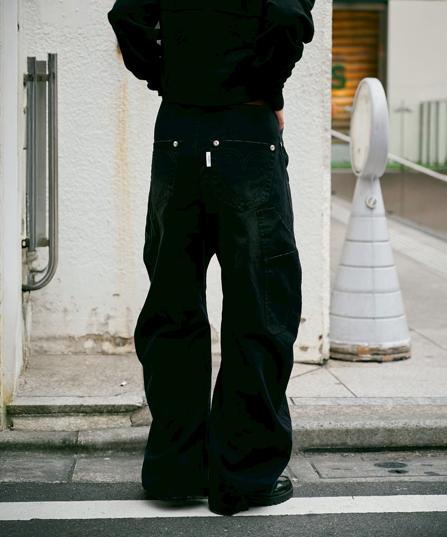 BASICKS×DUCK DOUBLE KNEE CURVED LEG PANTS BASICKS