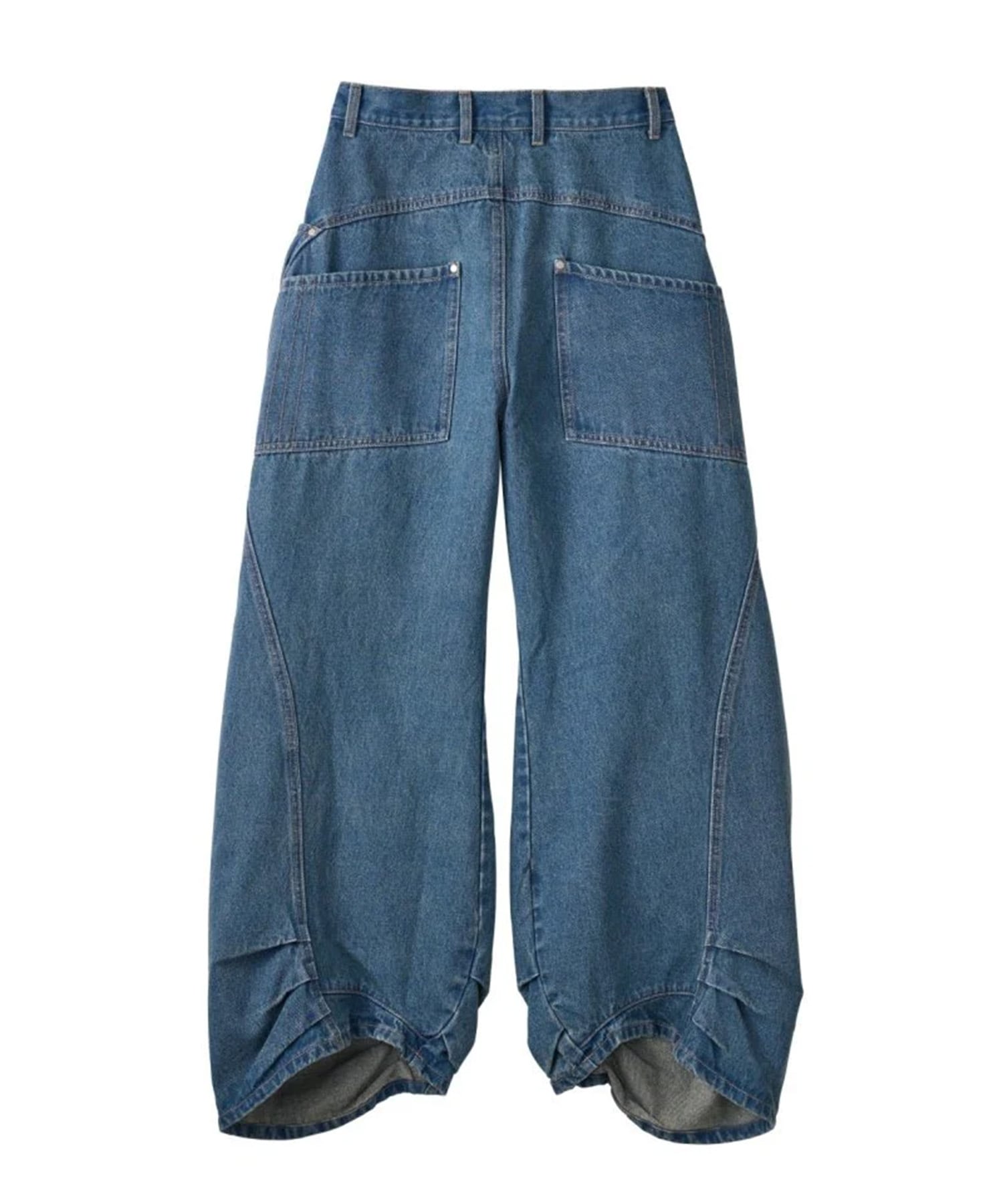 tuck design denim pants Knuth Marf