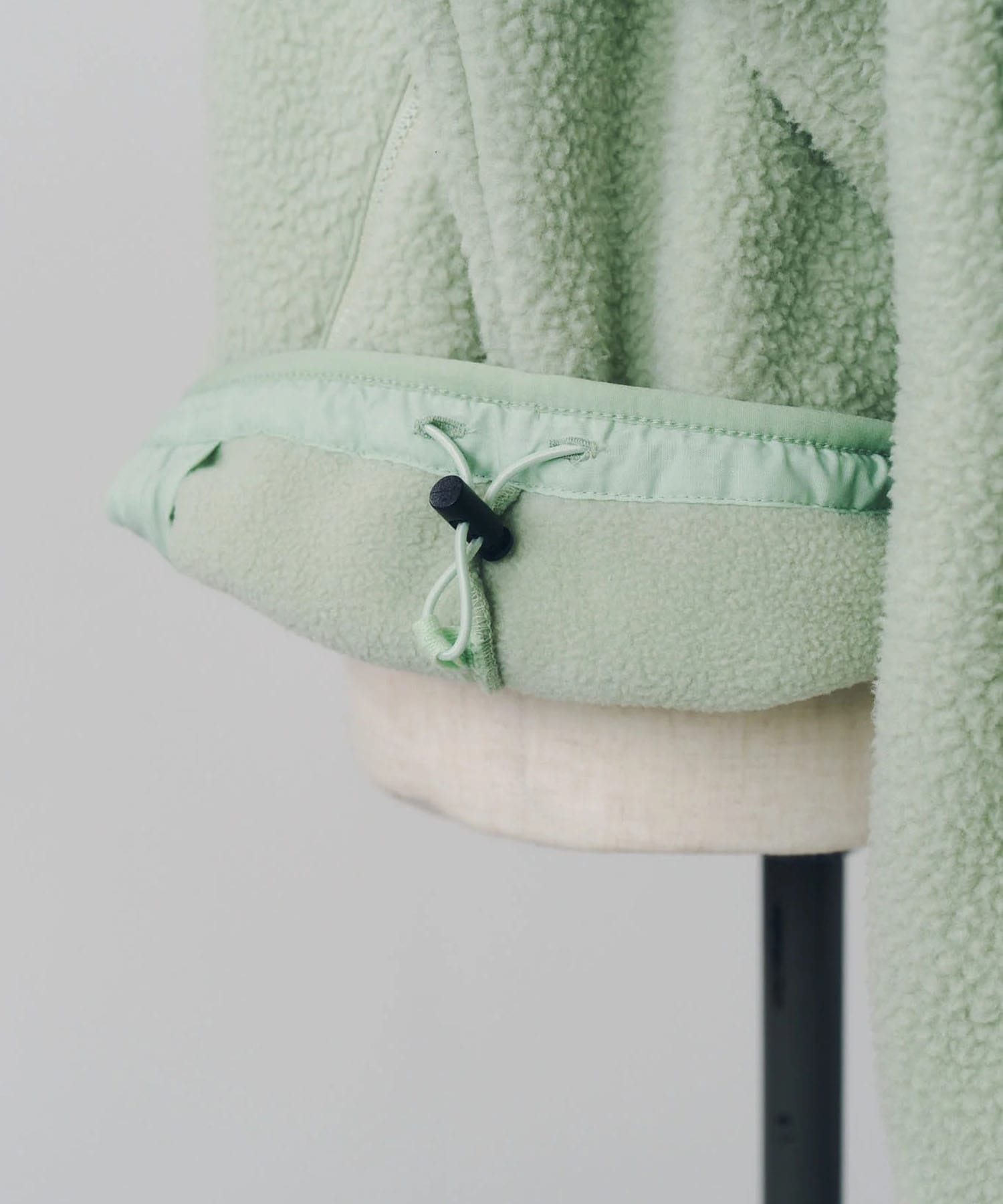 curved zip boa hoodie(unisex) Knuth Marf