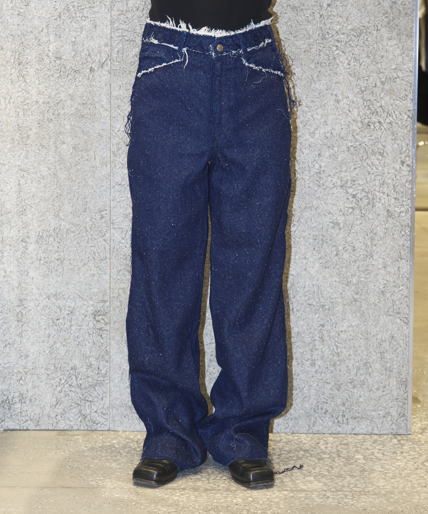 SILK DENIM PANTS Midorikawa