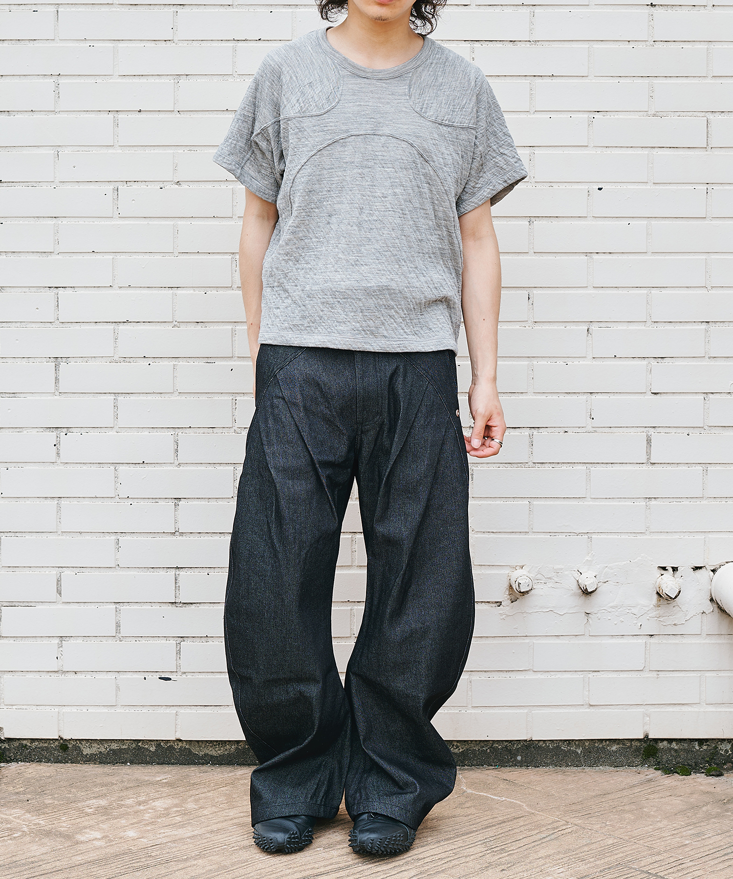 15oz selvedge curve leg jeans CONZ