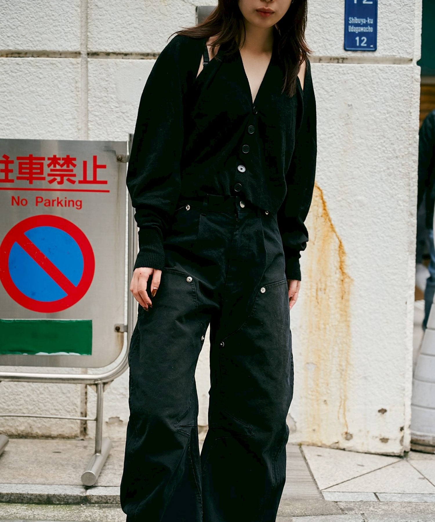 BASICKS×DUCK DOUBLE KNEE CURVED LEG PANTS BASICKS