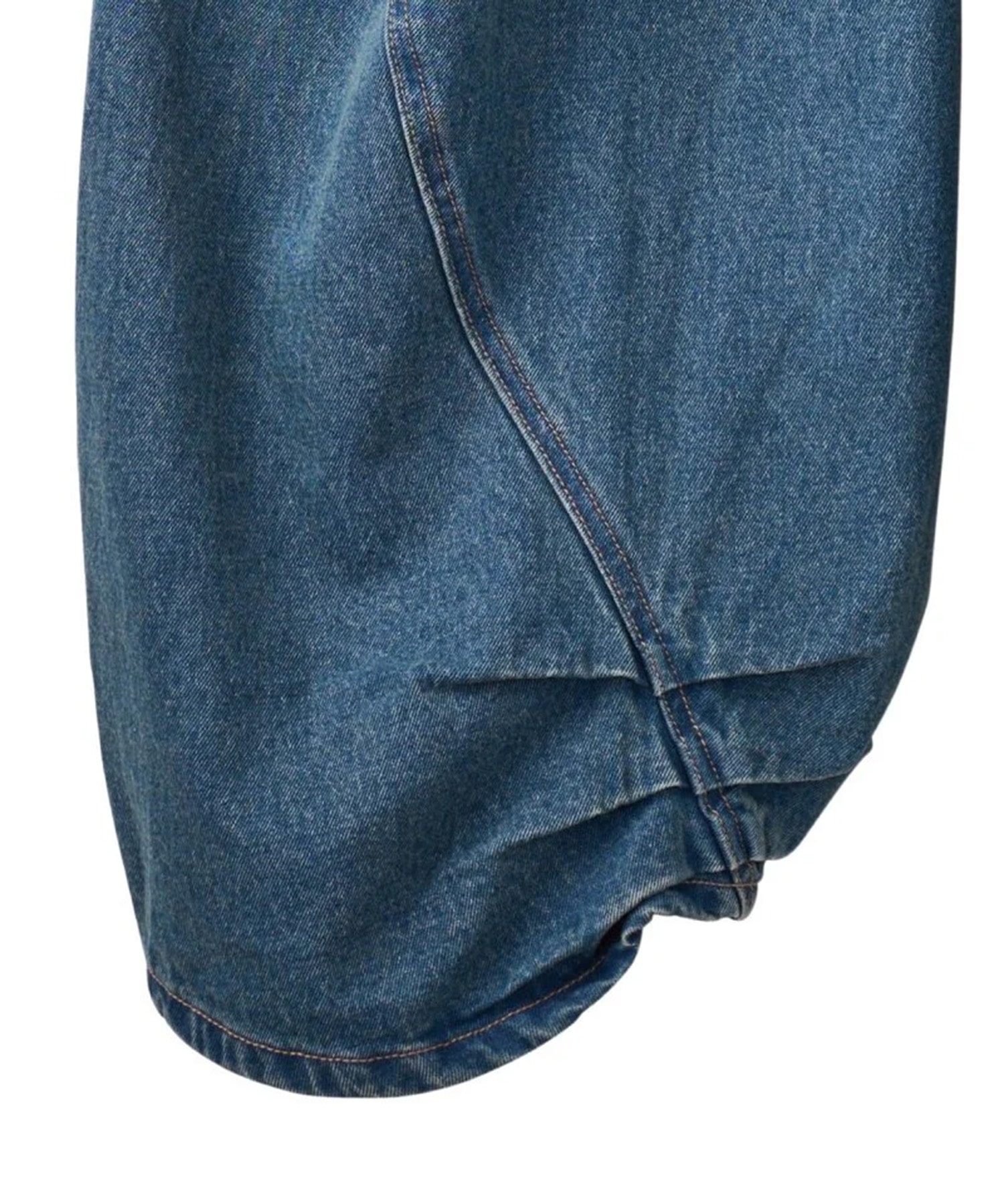 tuck design denim pants Knuth Marf