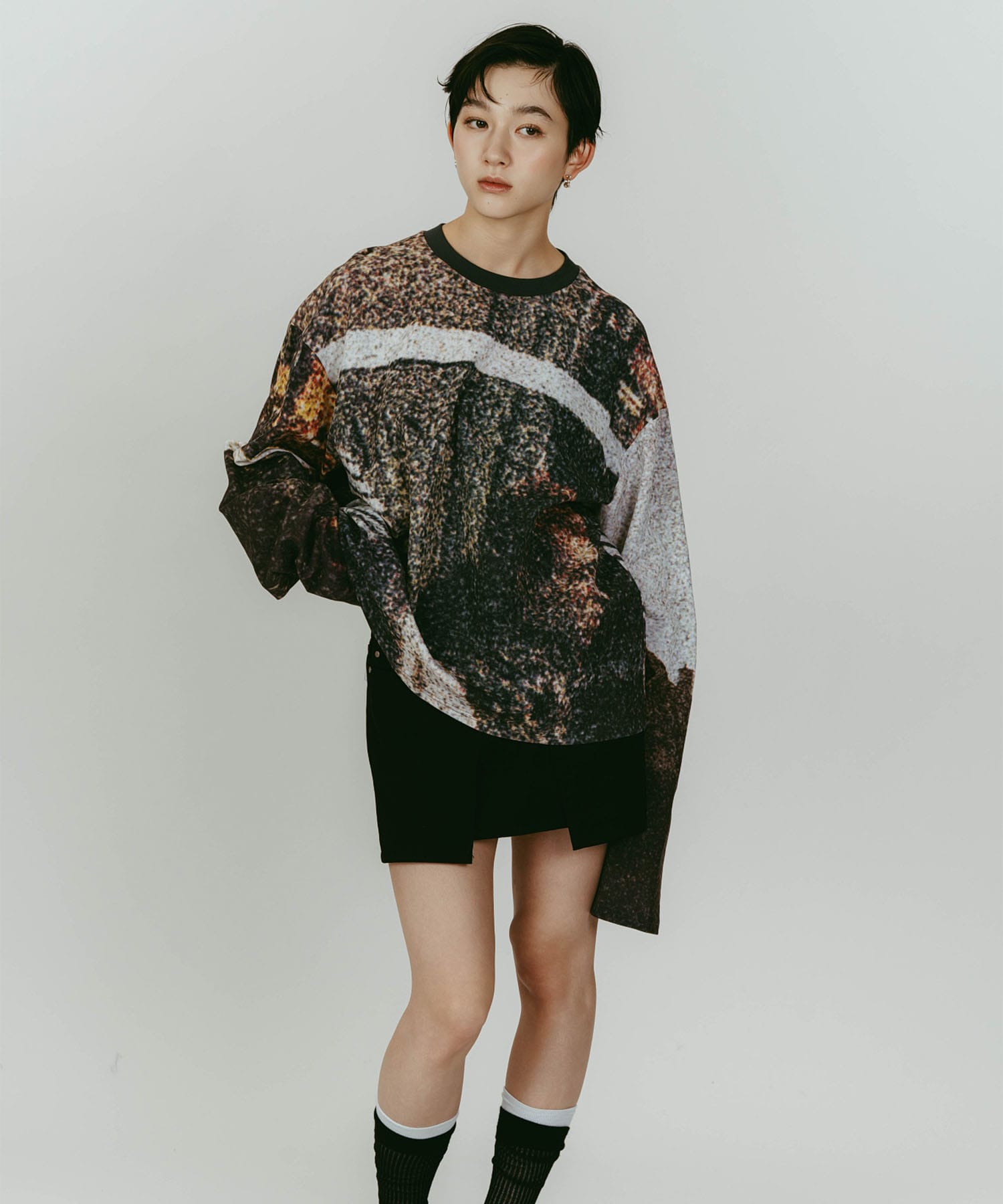 scenery print long sleeve tee Knuth Marf
