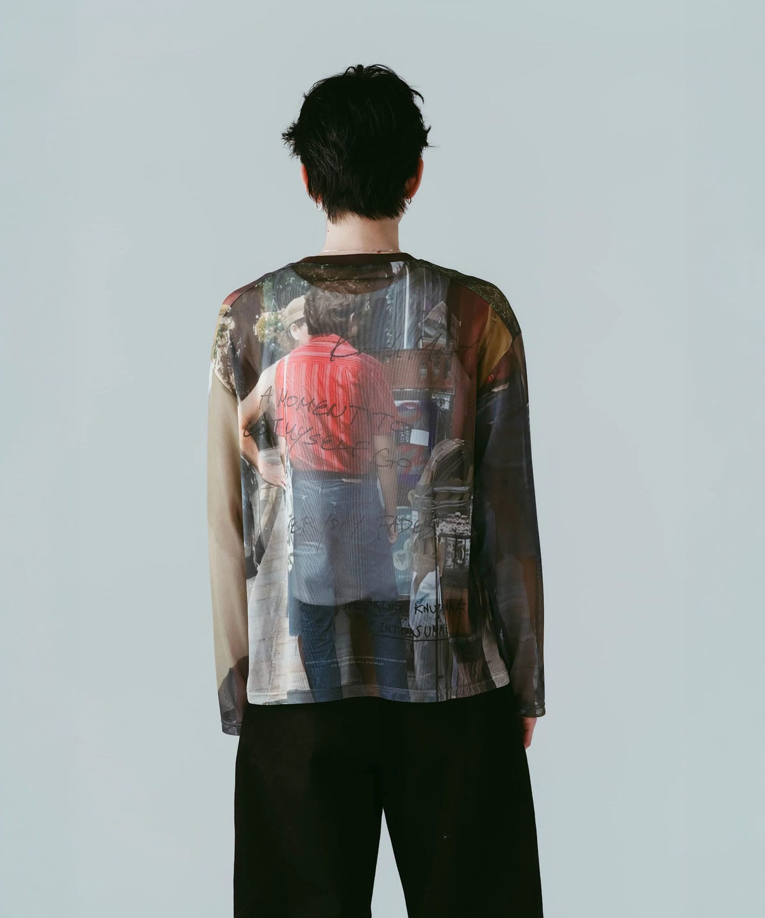 oji sheer long-sleeve tee(unisex) Knuth Marf