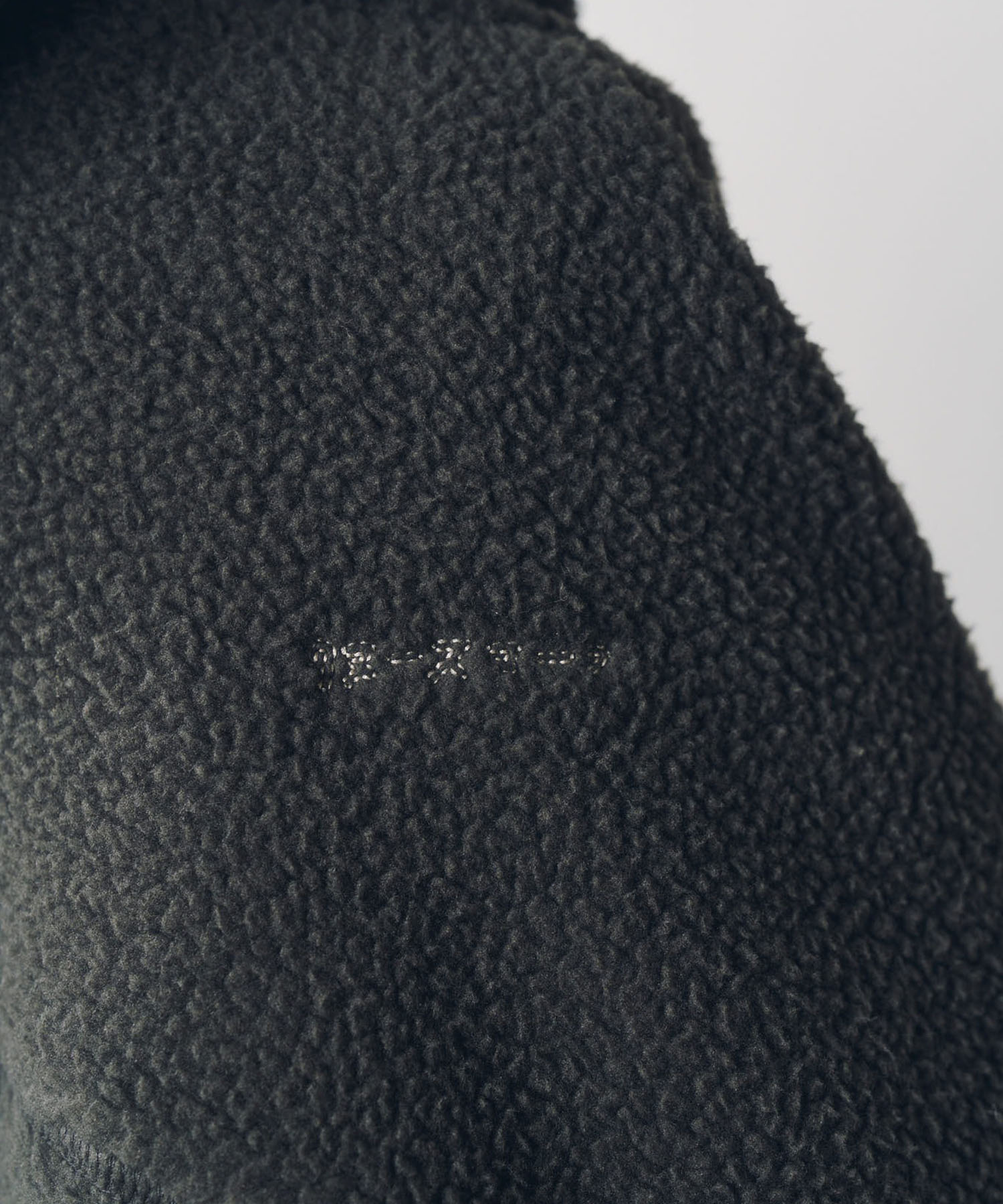 curved zip boa hoodie(unisex) Knuth Marf