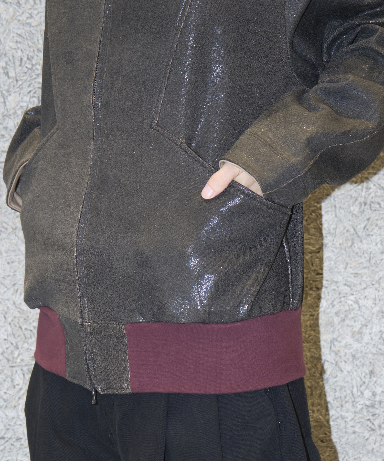 CRACK TERRY BLOUSON ANTHEM A