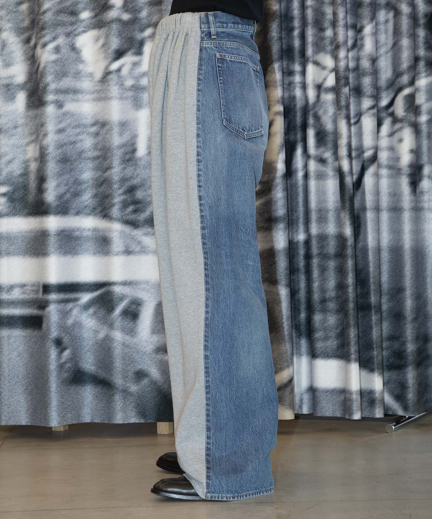 Hybride Sweat Denim Pants INSCRIRE