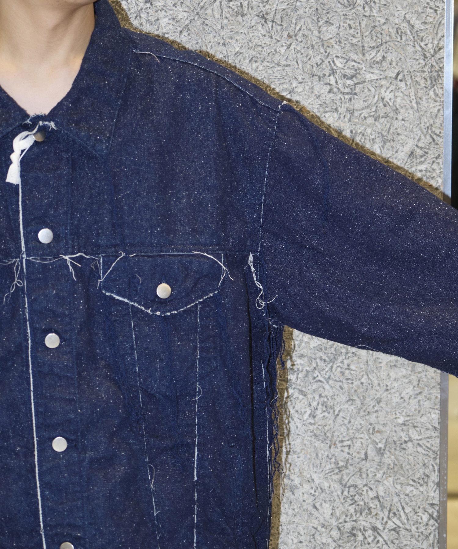 SILK DENIM JACKET Midorikawa