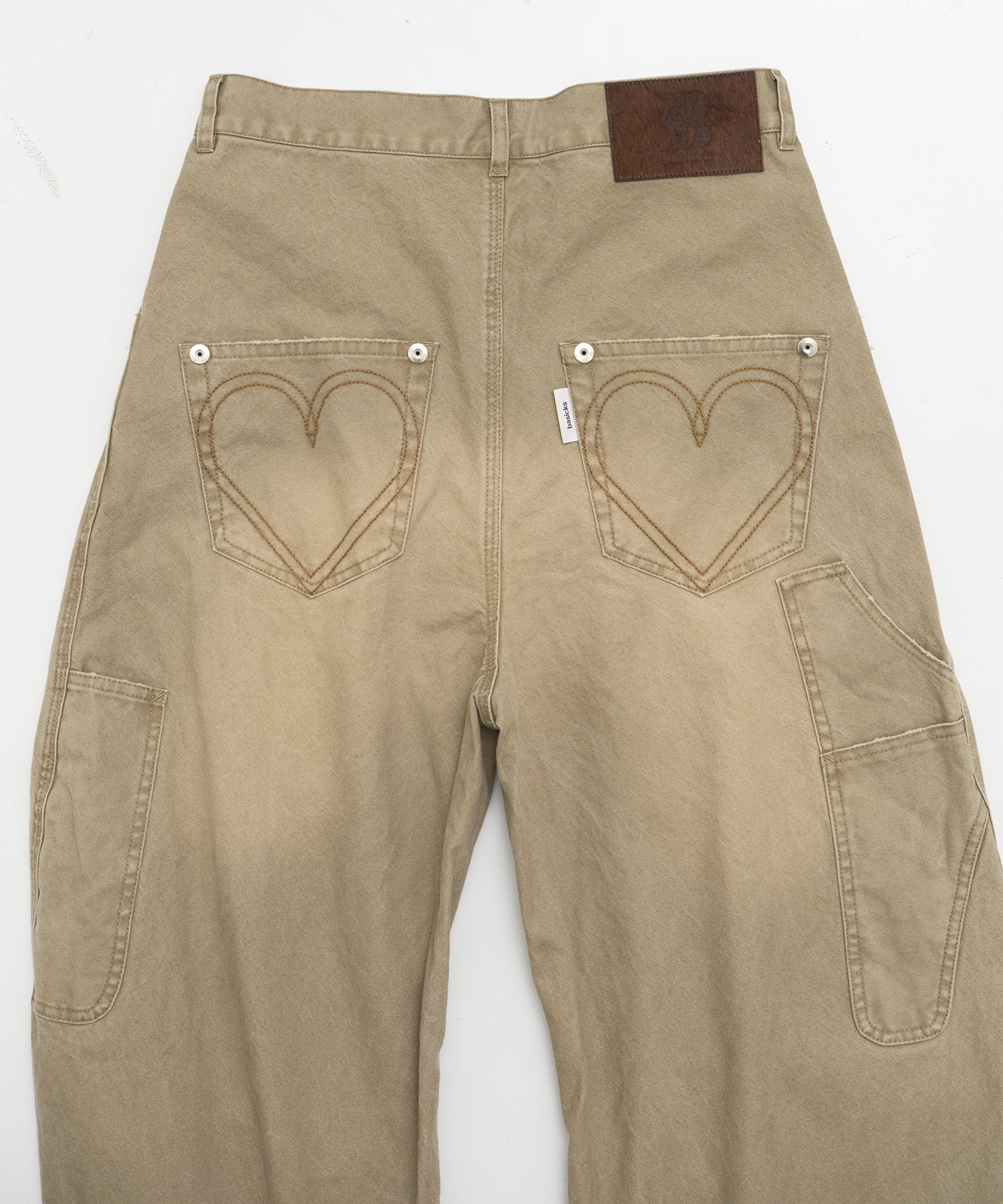 BASICKS×DUCK DOUBLE KNEE CURVED LEG PANTS CONZ