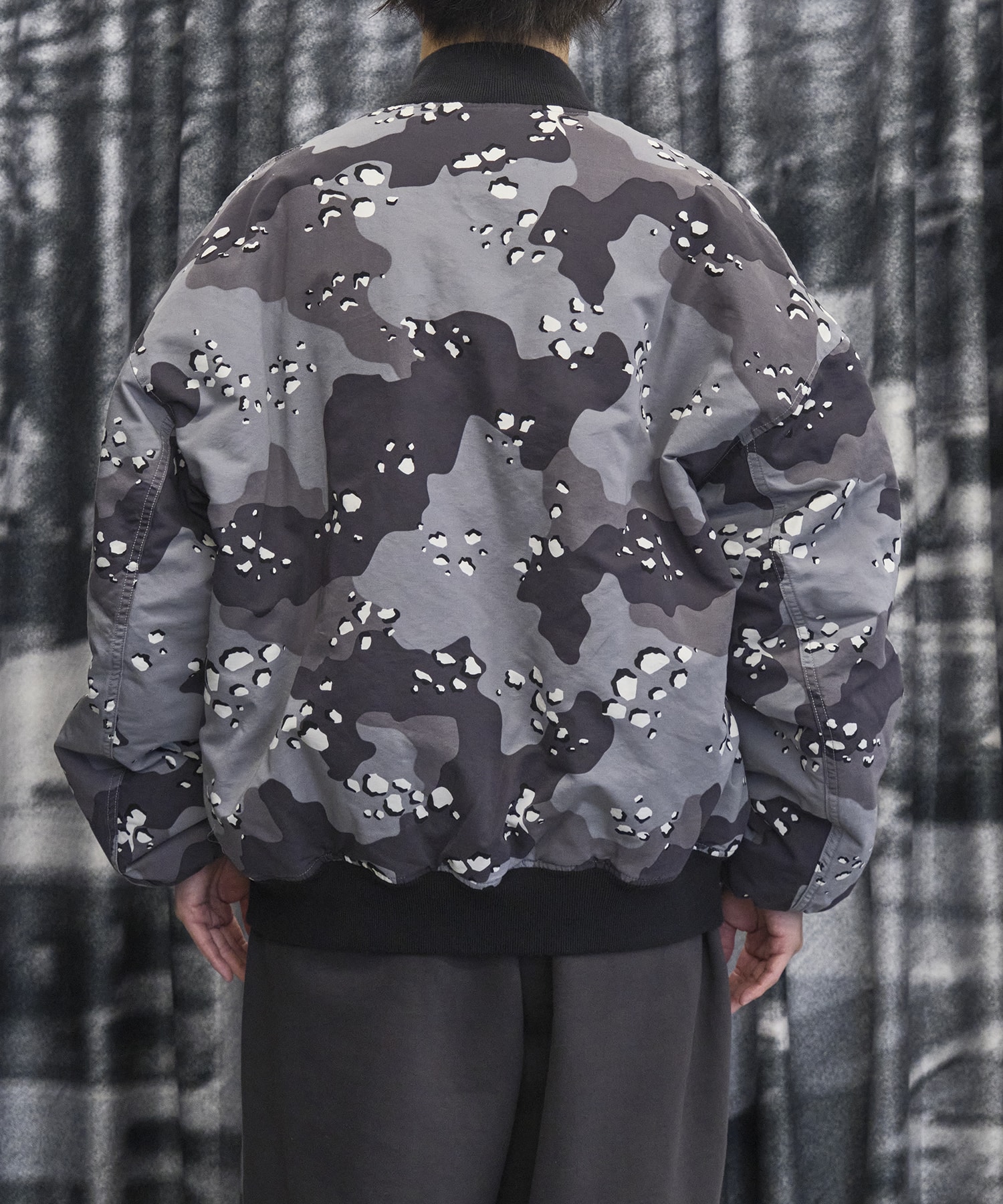 Camouflage Padded Bomber Jacket COOTIE PRODUCTIONS