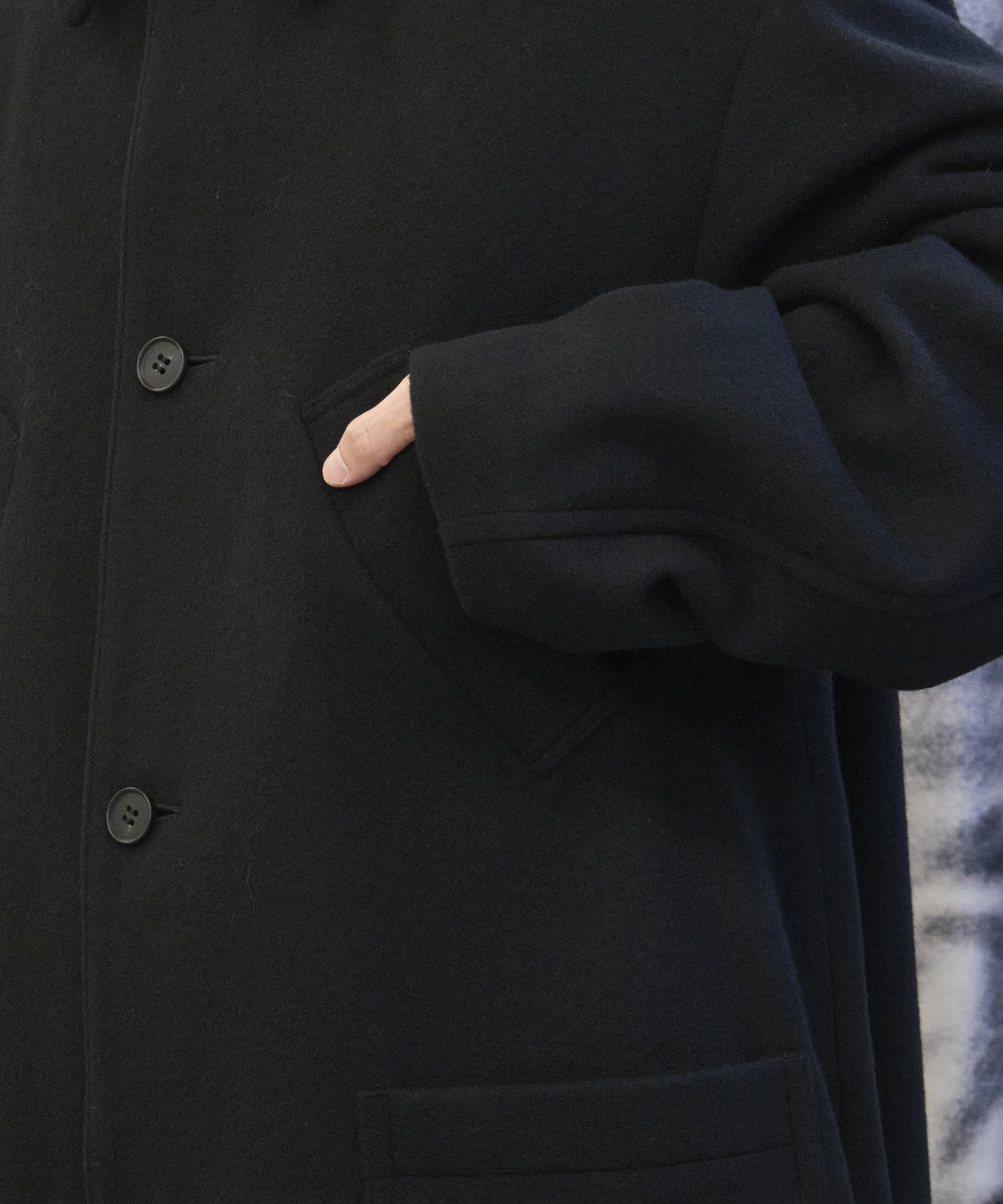 Bal Collar Wool Coat × CONZ MATSUFUJI