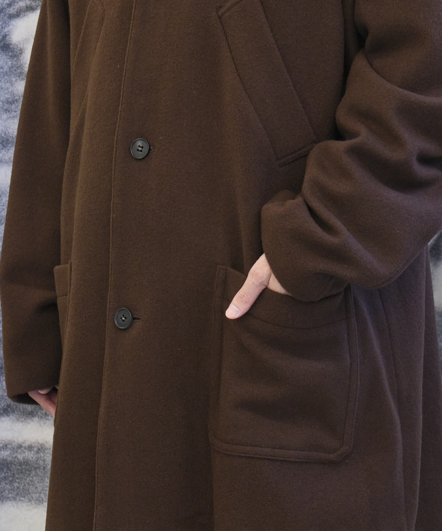 Bal Collar Wool Coat × CONZ MATSUFUJI