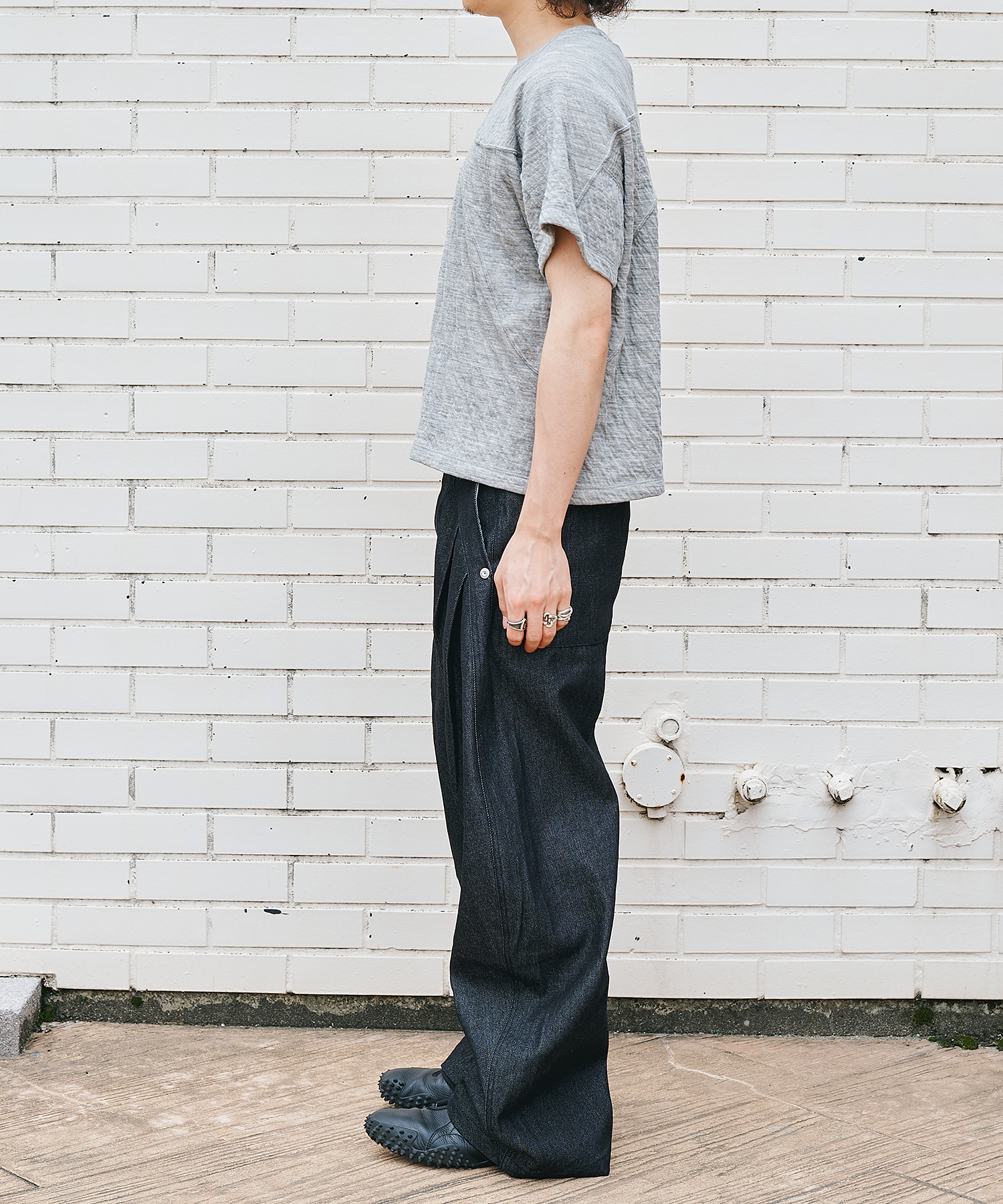 15oz selvedge curve leg jeans CONZ