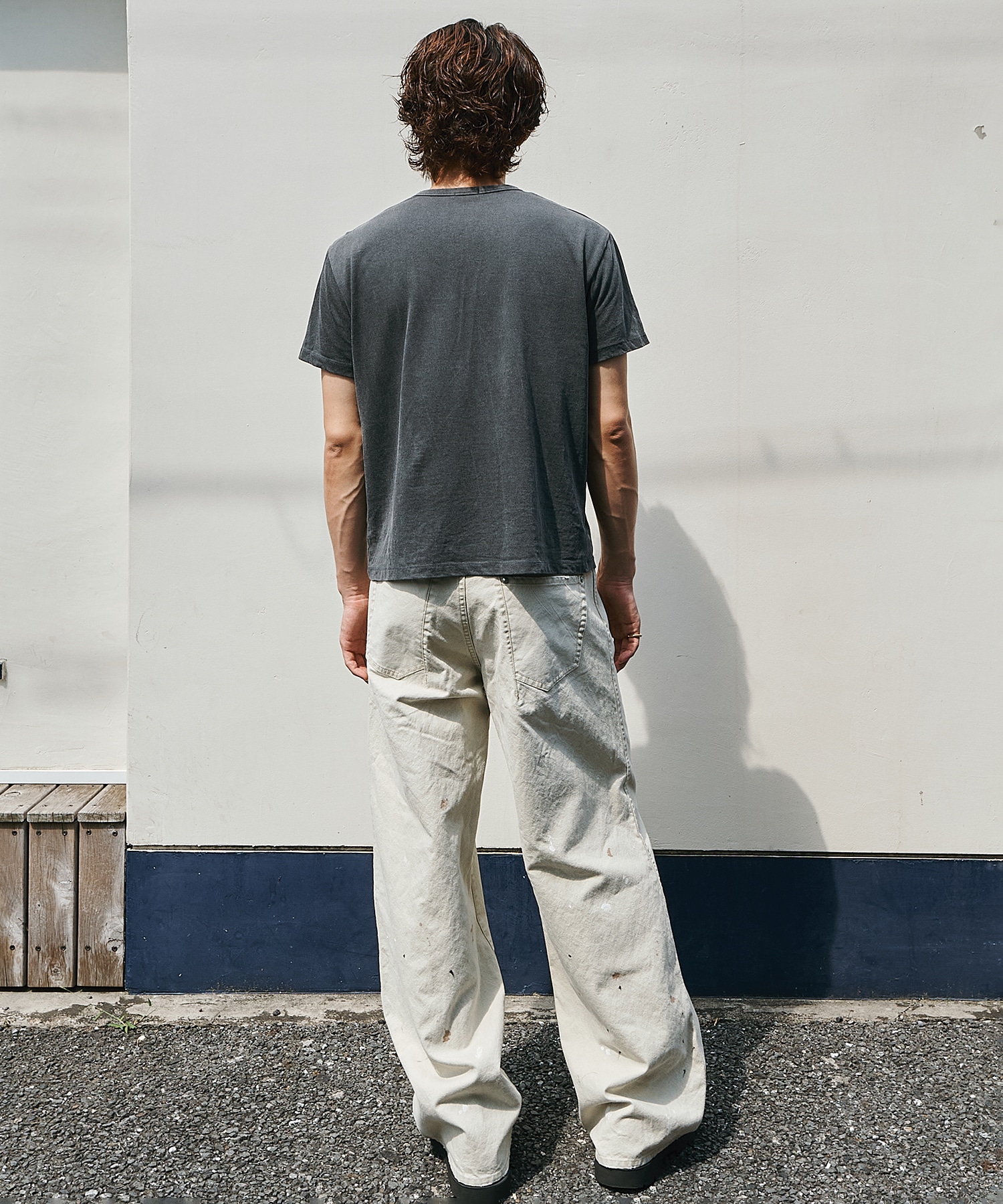 loose fit duck pants 3color paint CONZ